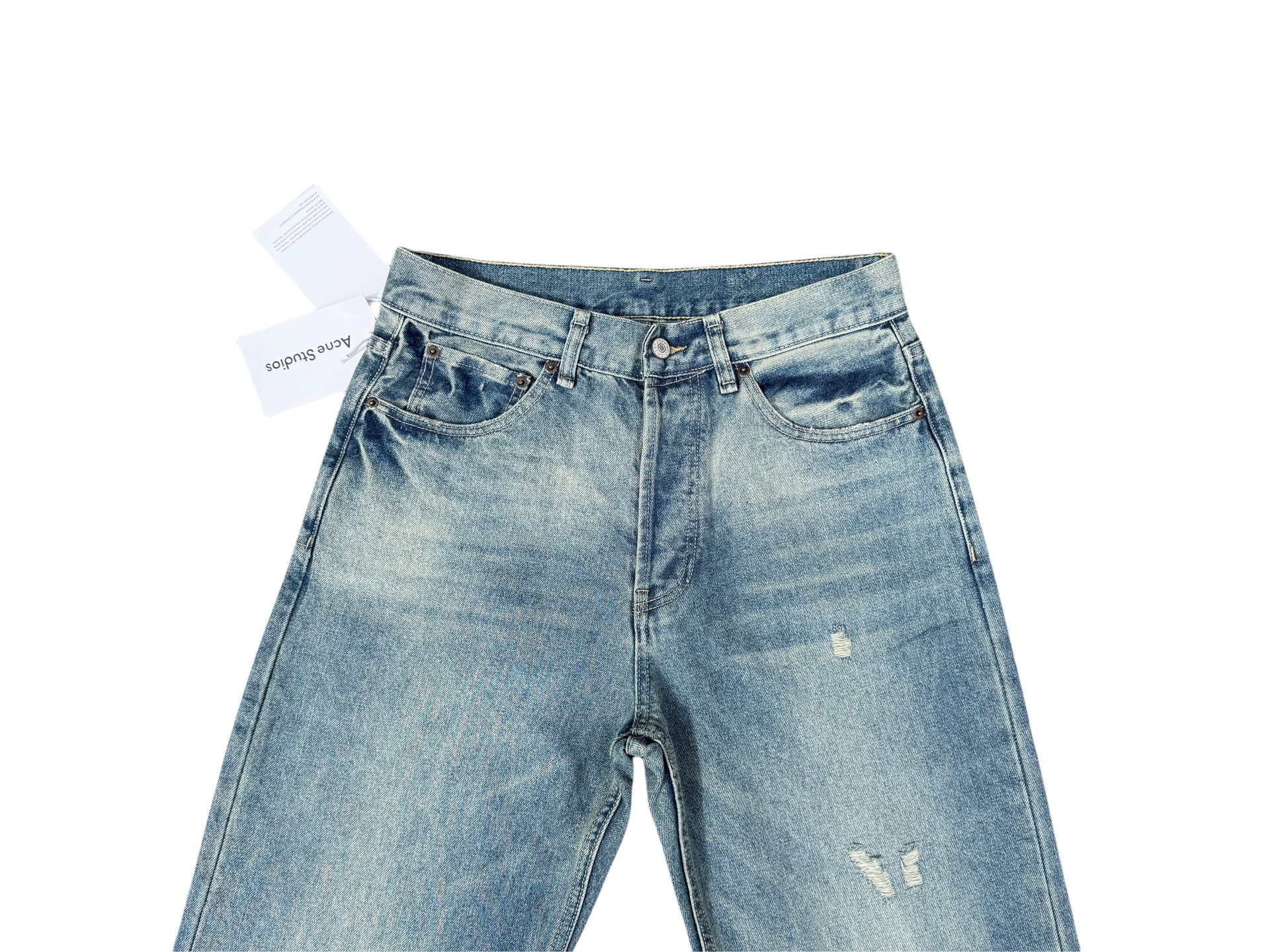 Acne Studios Relaxed Fit Jeans Mid Blue (A00379-M03）