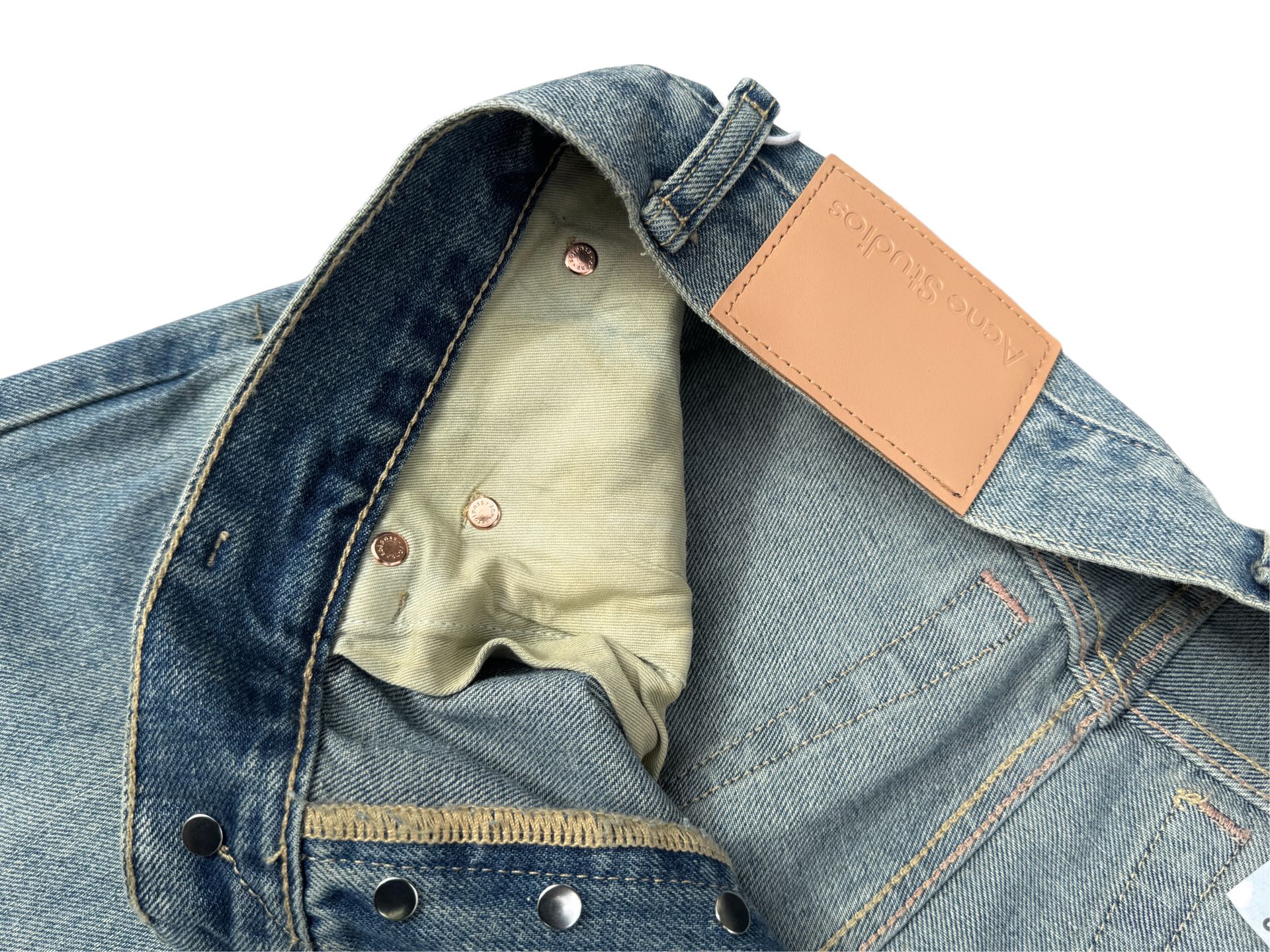 Acne Studios Relaxed Fit Jeans Mid Blue (A00379-M03）