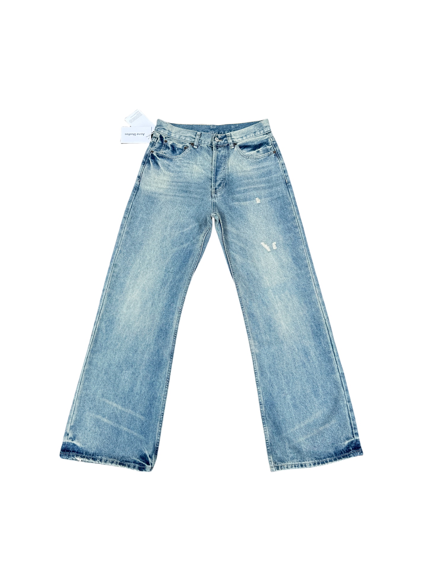 Acne Studios Relaxed Fit Jeans Mid Blue (A00379-M03）