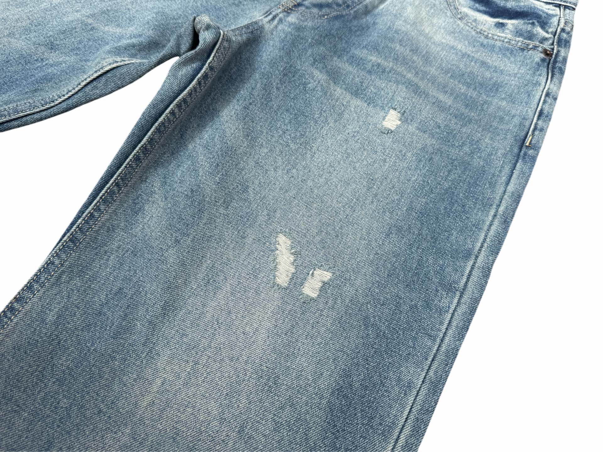 Acne Studios Relaxed Fit Jeans Mid Blue (A00379-M03）