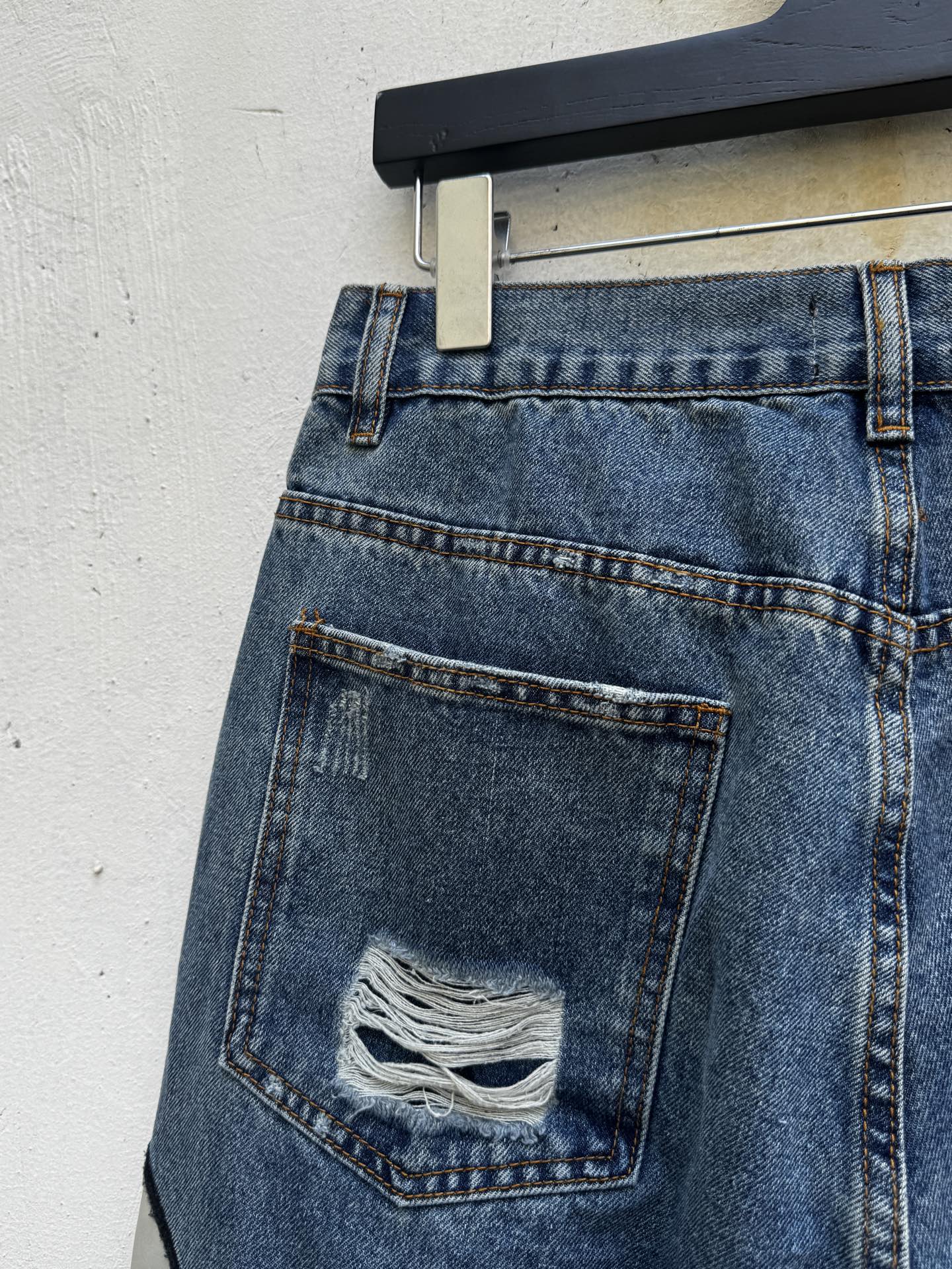 THUG CLUB TC24PT2101 Distressed Tribal Denim Pants（TC24PT2101）