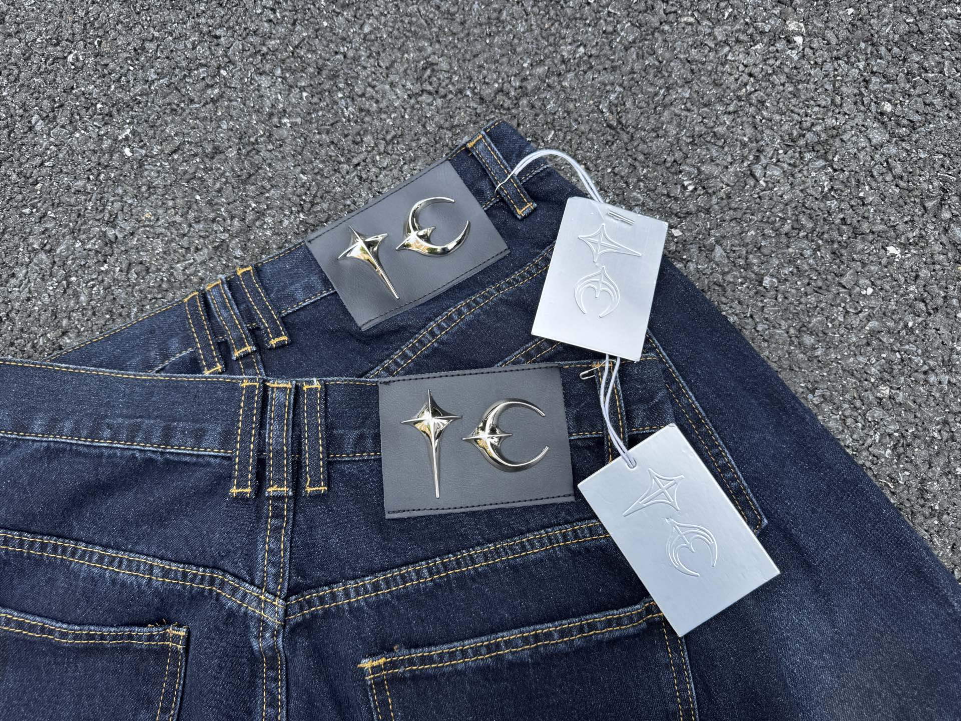 THUG CLUB Burn Down Denim Pants "BLUE"（TC25PT0701）