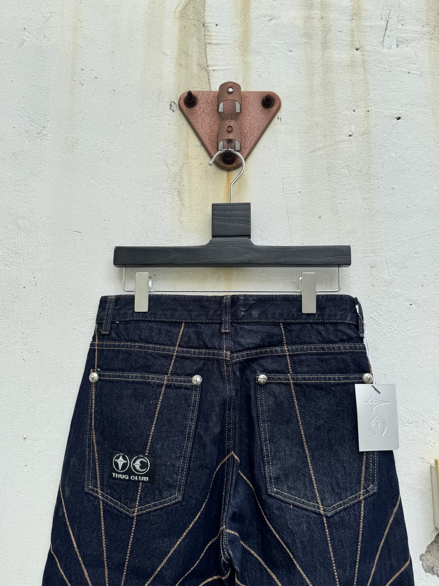 THUG CLUB denim embroidered pants（TC23PT0103）