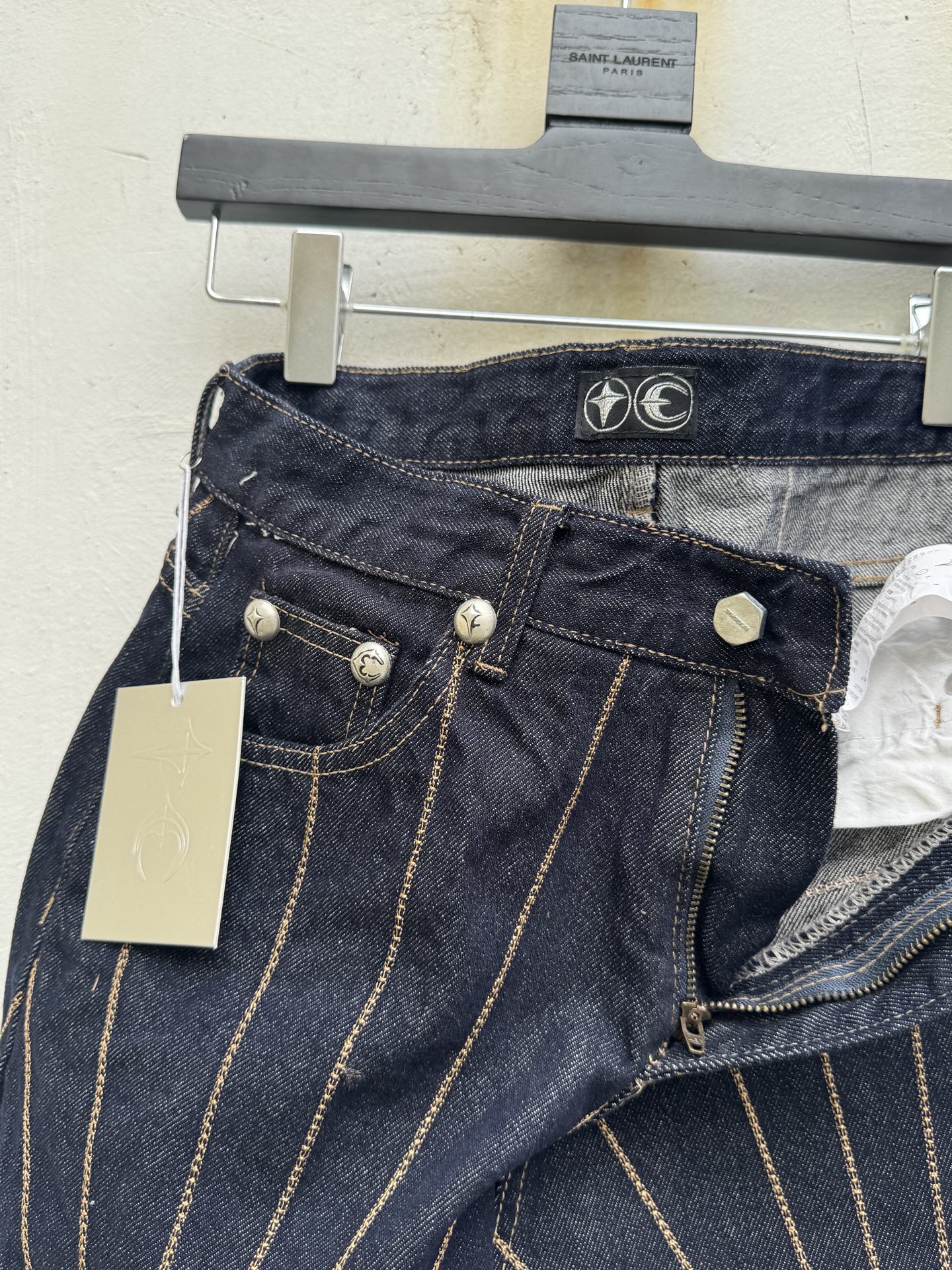 THUG CLUB denim embroidered pants（TC23PT0103）