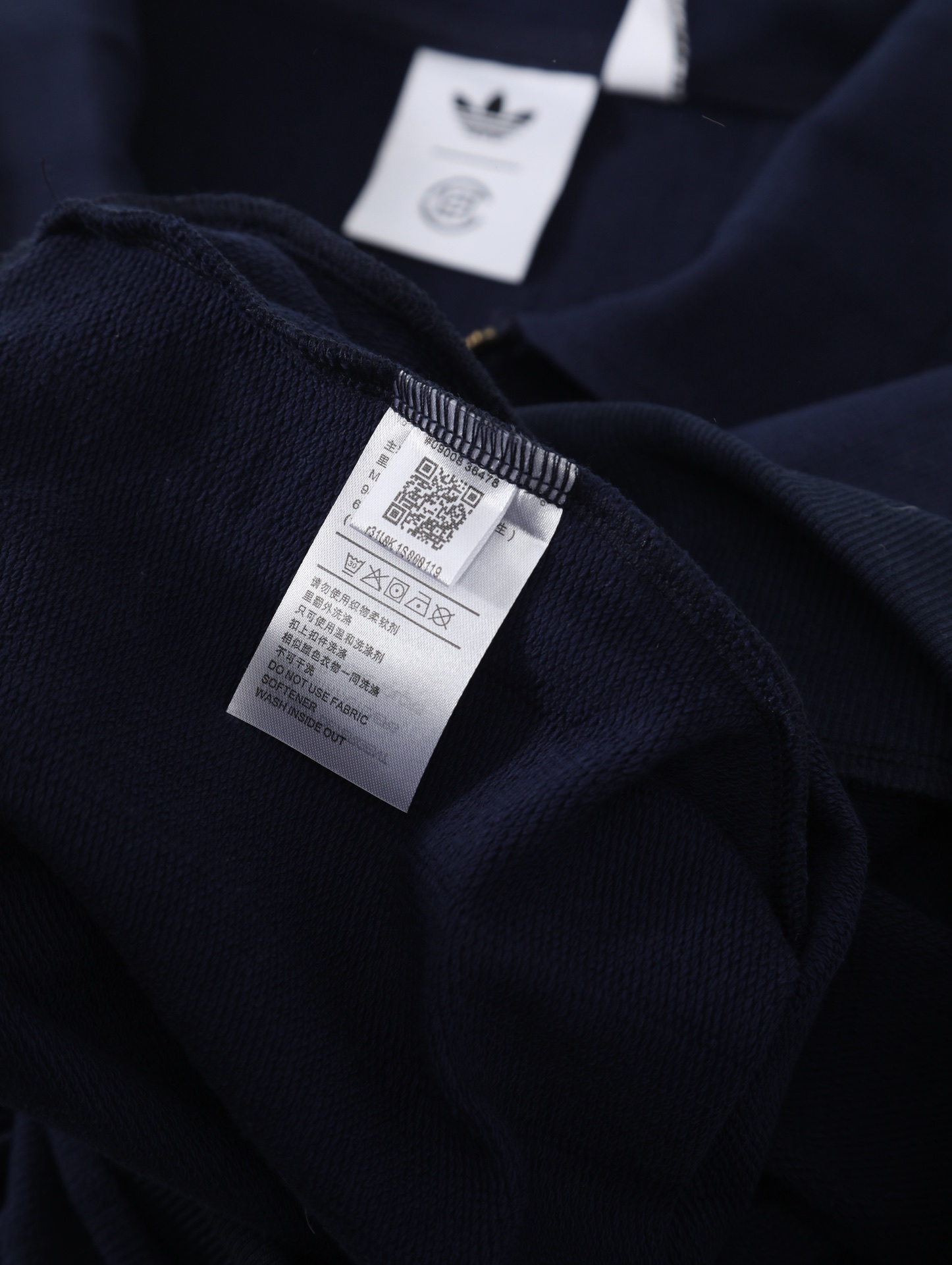 adidas x CLOT Quarter Zip 'Night Indigo'(JM7097）