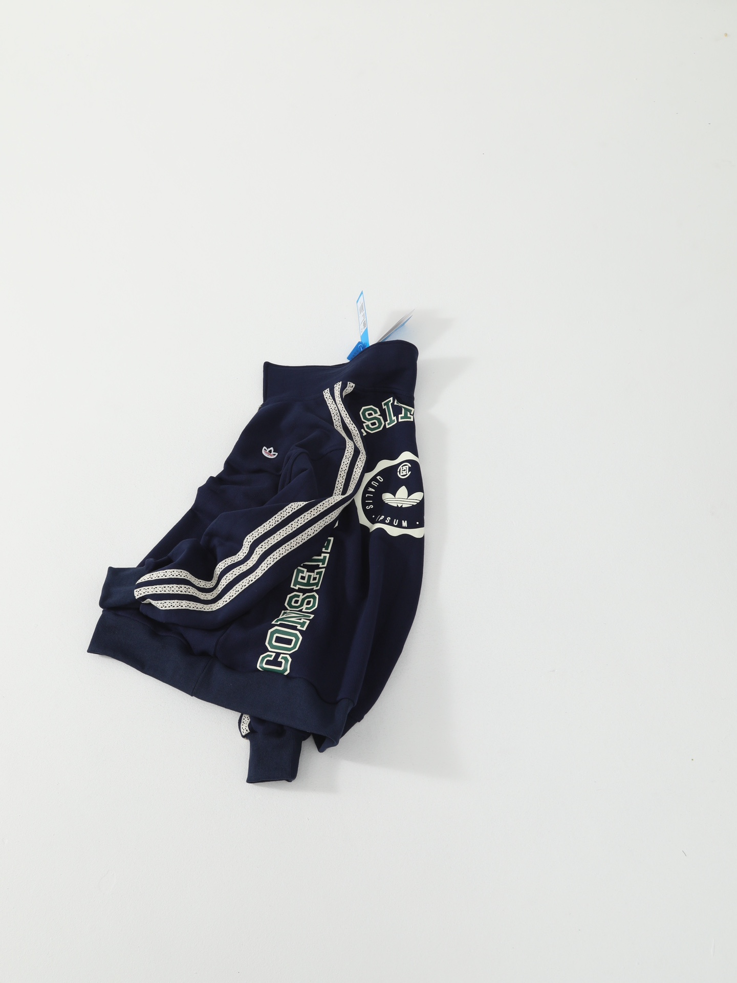 adidas x CLOT Quarter Zip 'Night Indigo'(JM7097）