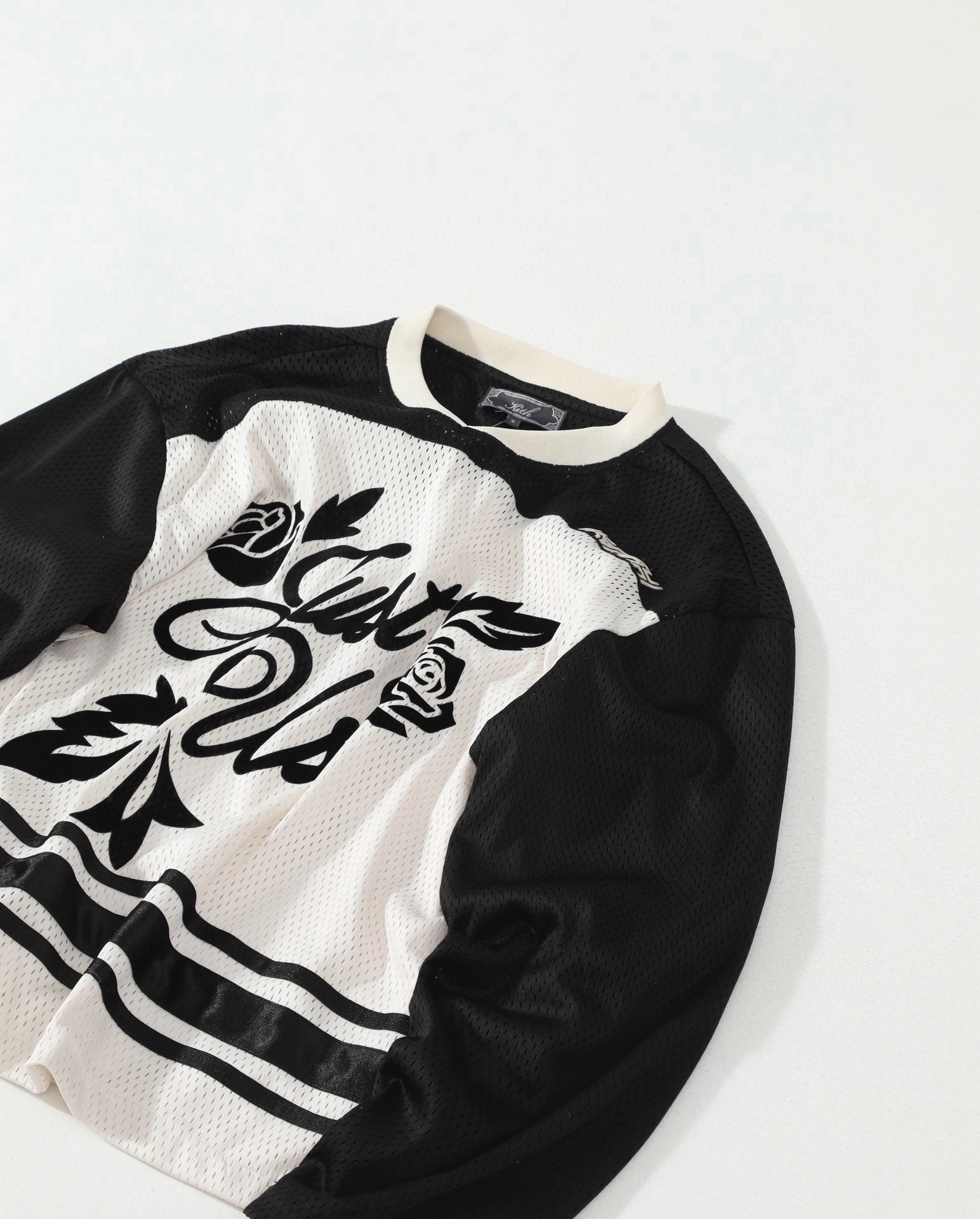 Kith Malik Long-Sleeve Mesh Jersey 'Sandrift'（KHM033685-104）