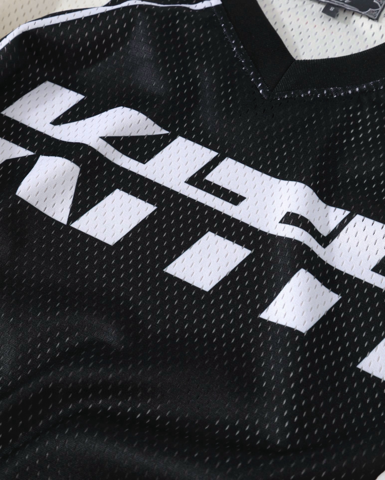 Kith Moto Mesh Long Sleeve Donovan Tee - Black（KHM033271-001）