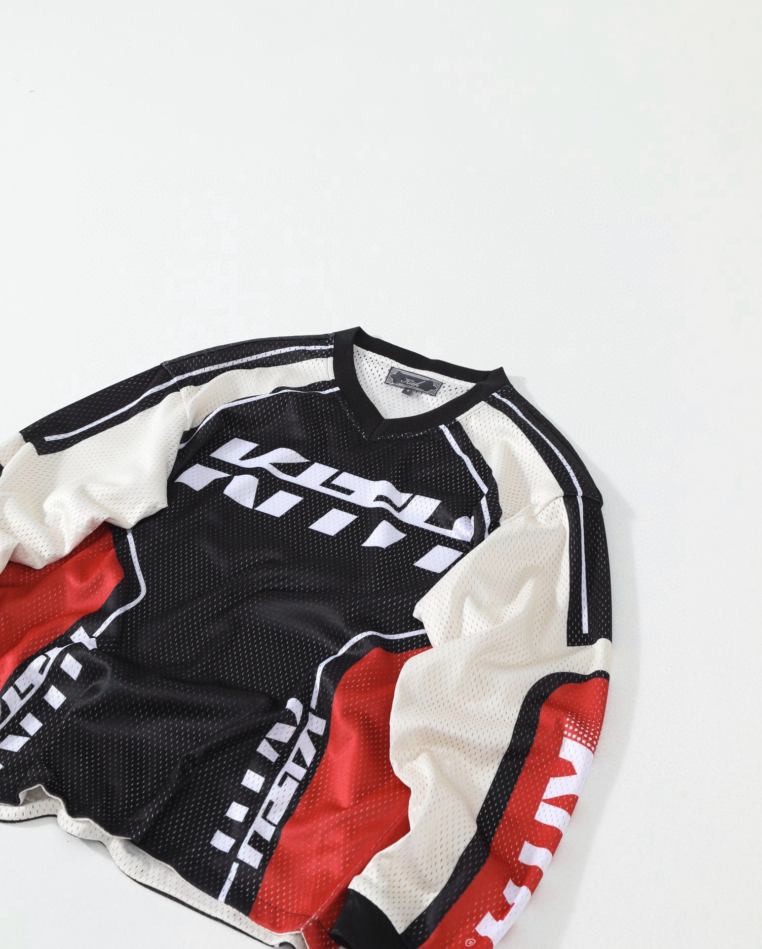 Kith Moto Mesh Long Sleeve Donovan Tee - Black（KHM033271-001）