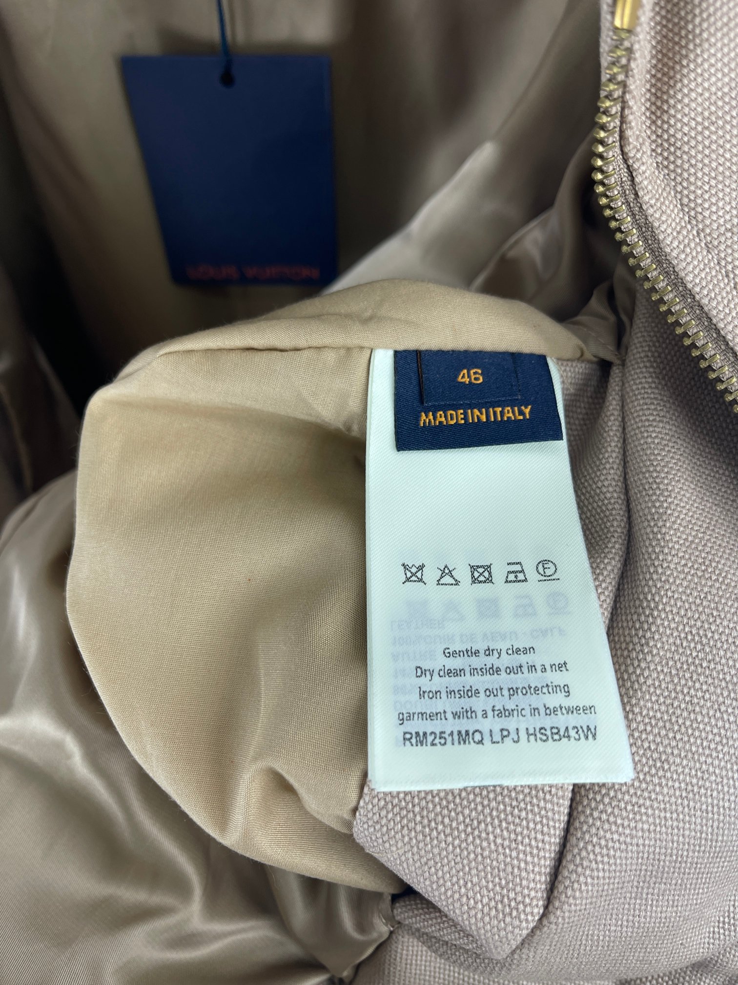 Louis Vuitton Workwear cotton canvas blouson（1AGITA）