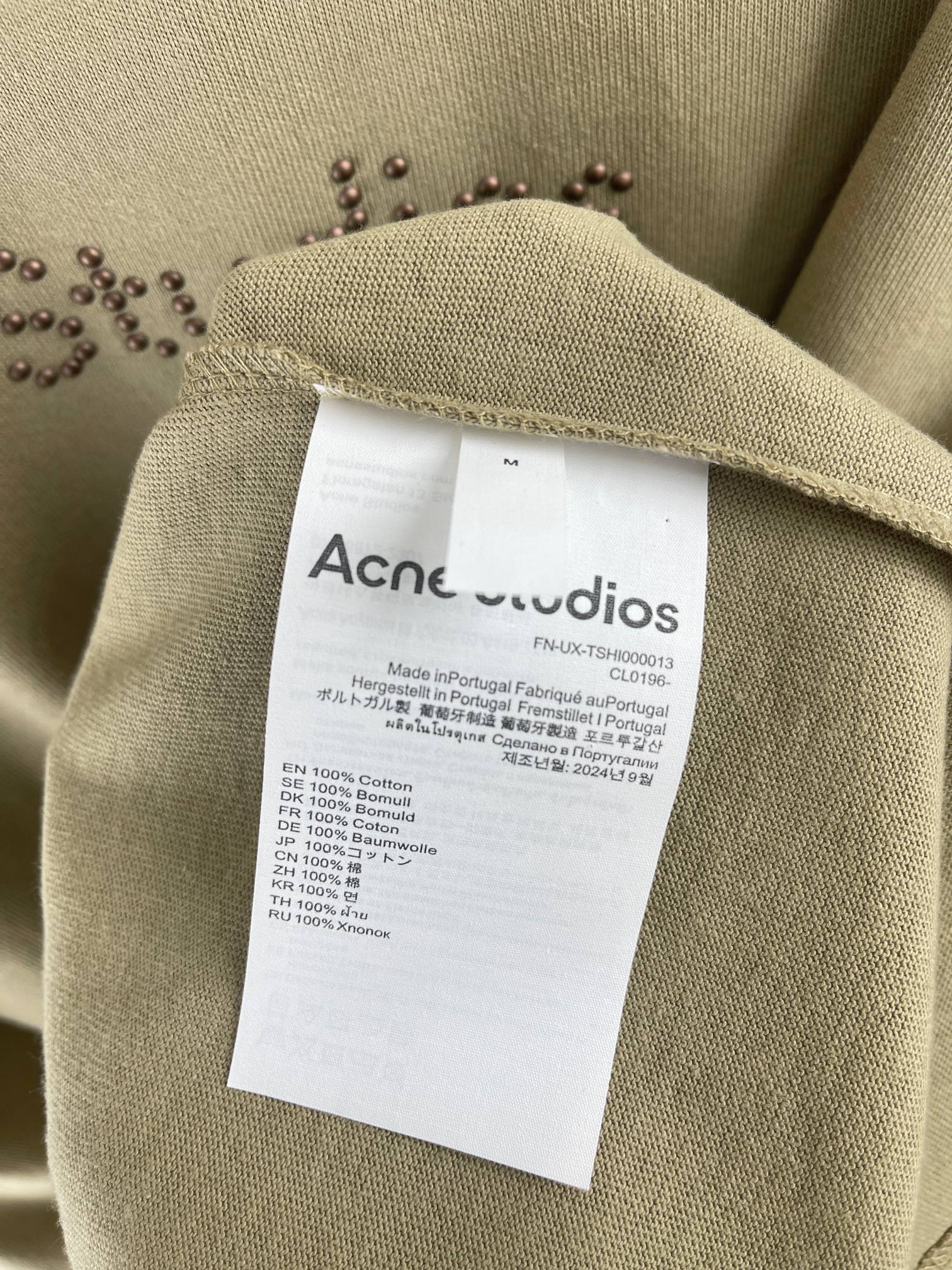 Acne Studios Relaxed Fit T-Shirt (CL0316-AE0）