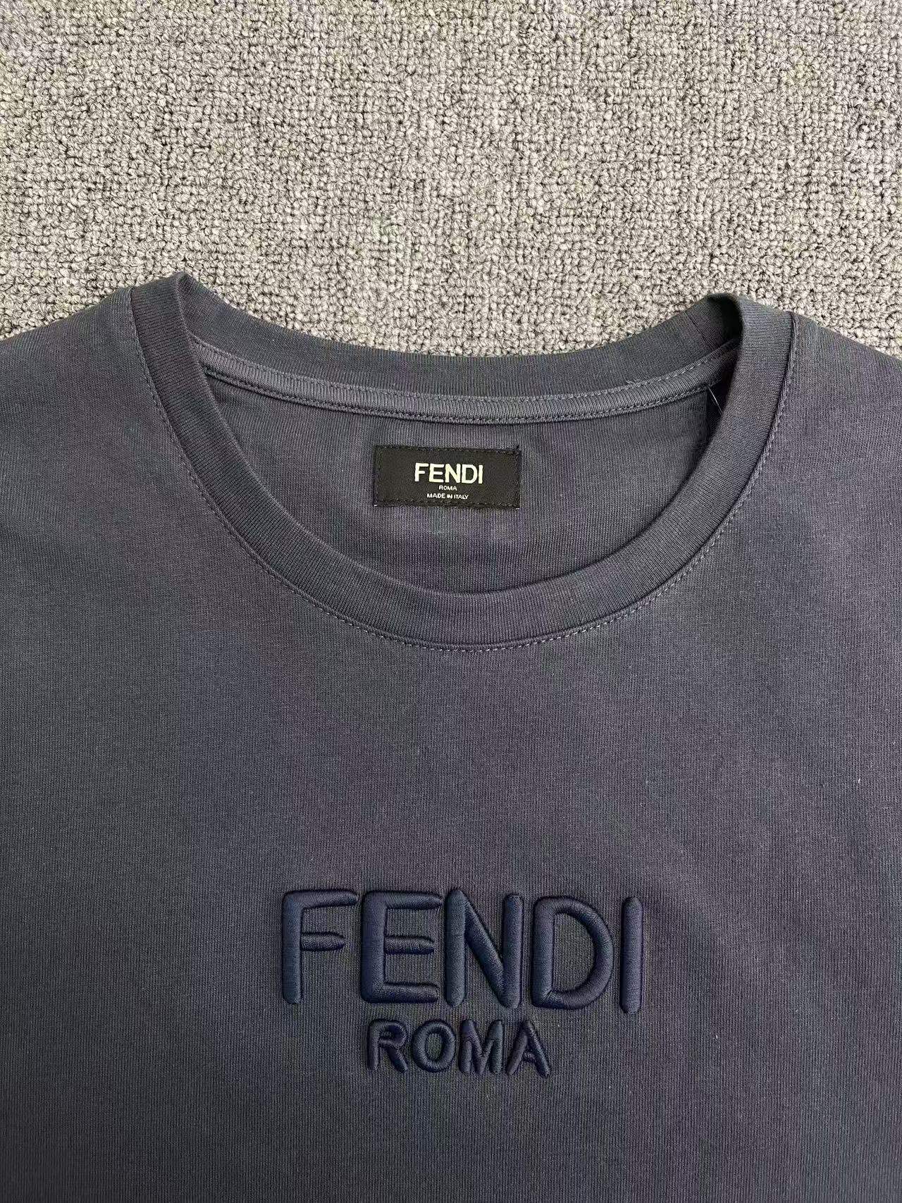 FENDI T-Shirt Cotton White (FY1319ATLAF0QA0）