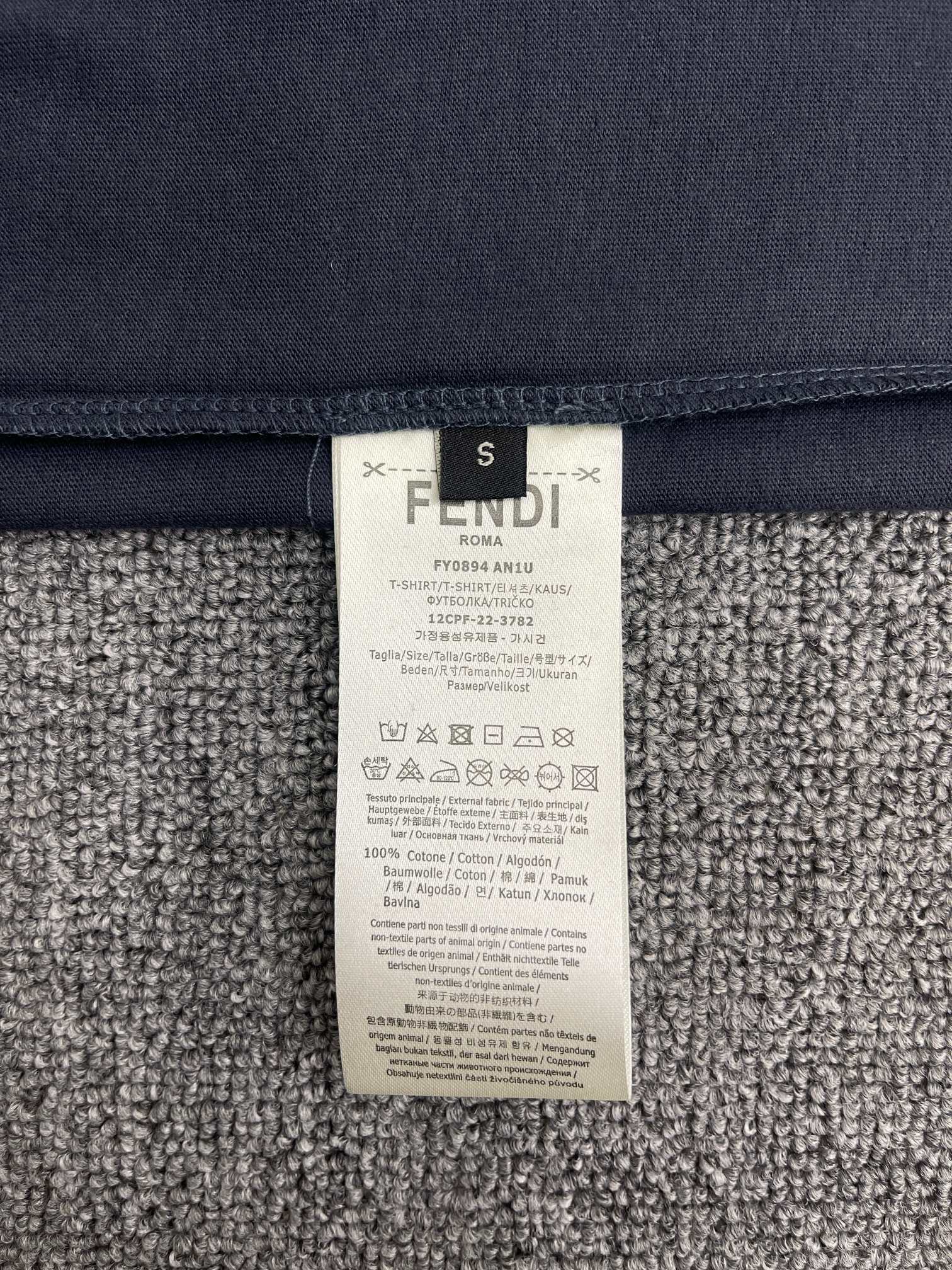 FENDI T-Shirt Cotton White (FY1319ATLAF0QA0）
