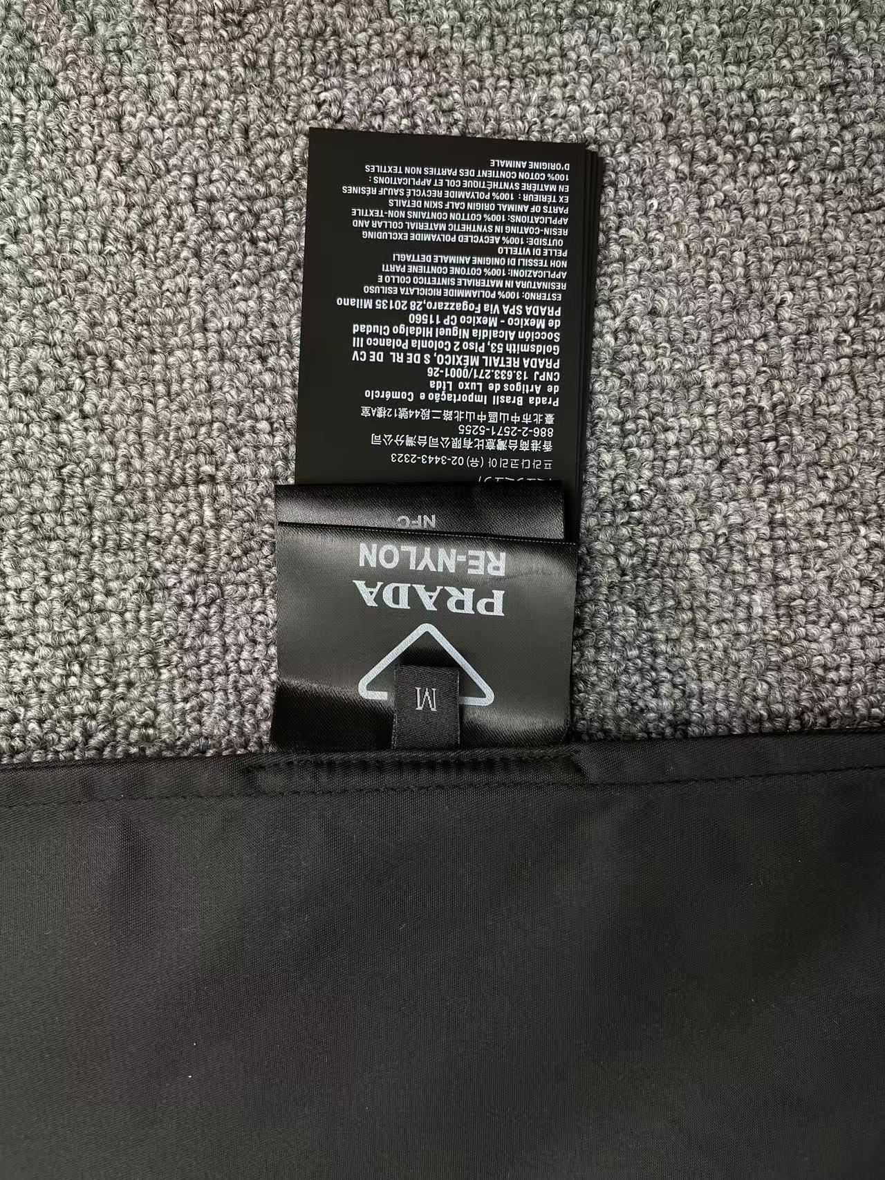 Prada Wool And Re-Nylon Shirt With Classic Collar Black（SC569-1XTO-F0002-S-221）