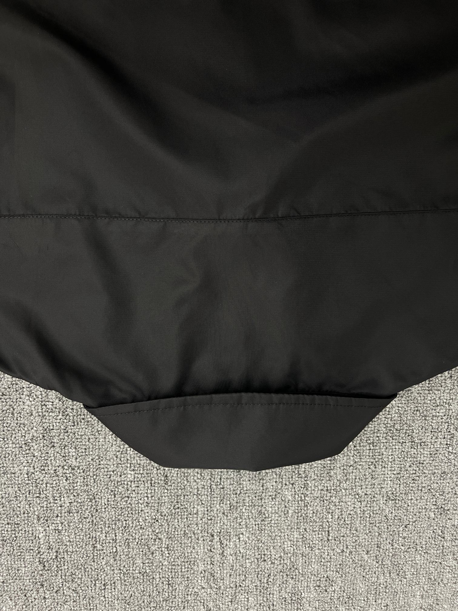 Prada Wool And Re-Nylon Shirt With Classic Collar Black（SC569-1XTO-F0002-S-221）