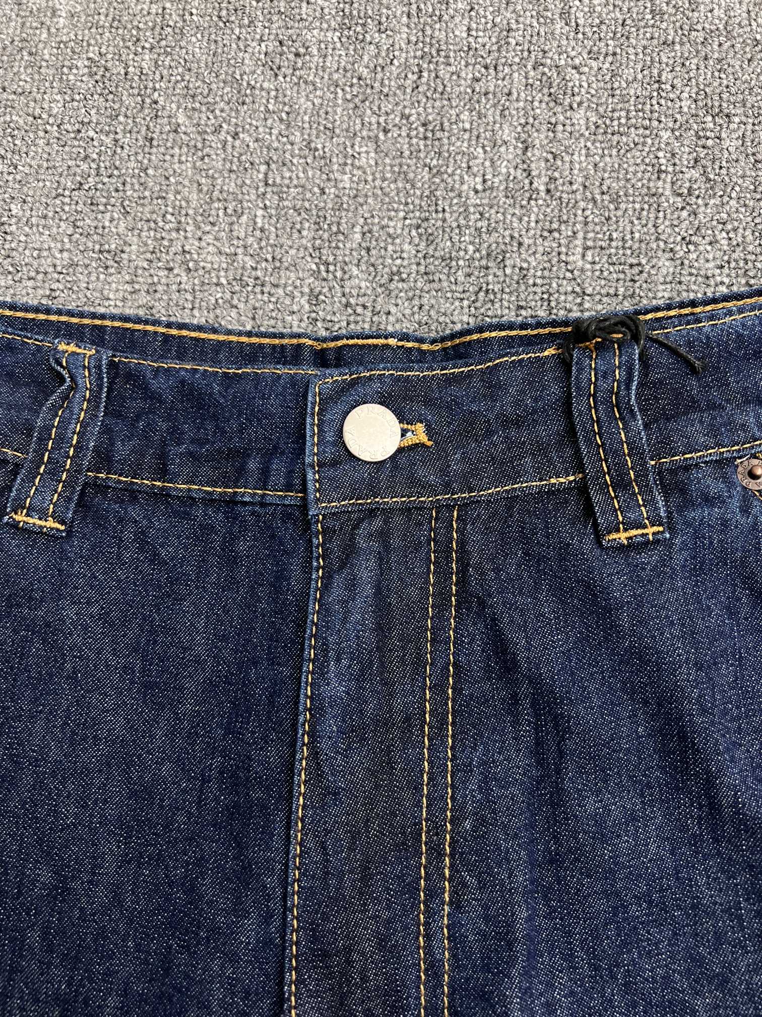 Prada Deep Blue Lightweight Denim Shorts（GEP380-14PW-F0008-S-OOO）