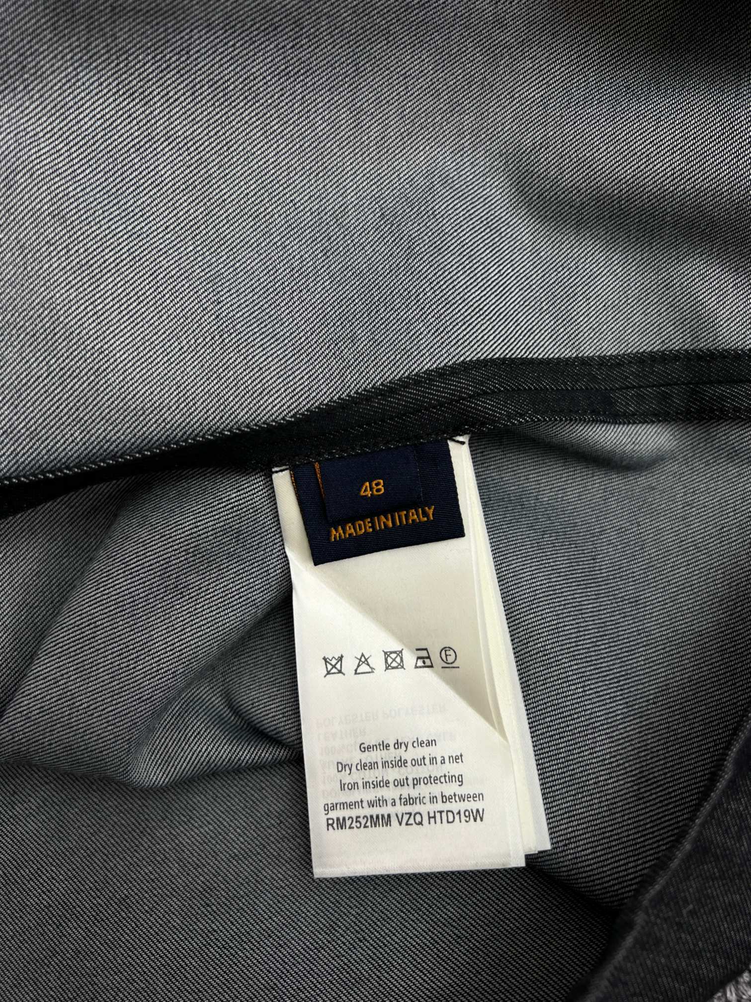 Louis Vuitton Men's Short Sleeve Chambray Shirt（1AHVW4）