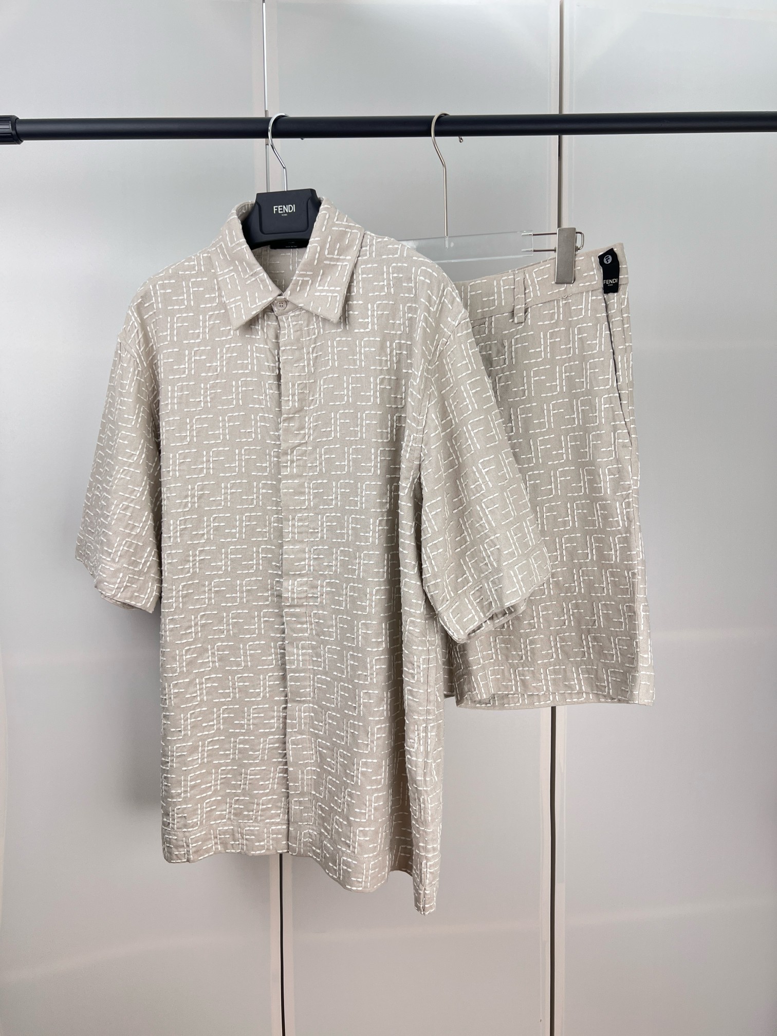 FENDI Shirt Linen Beige（FS1317AU6YF0B9Y）