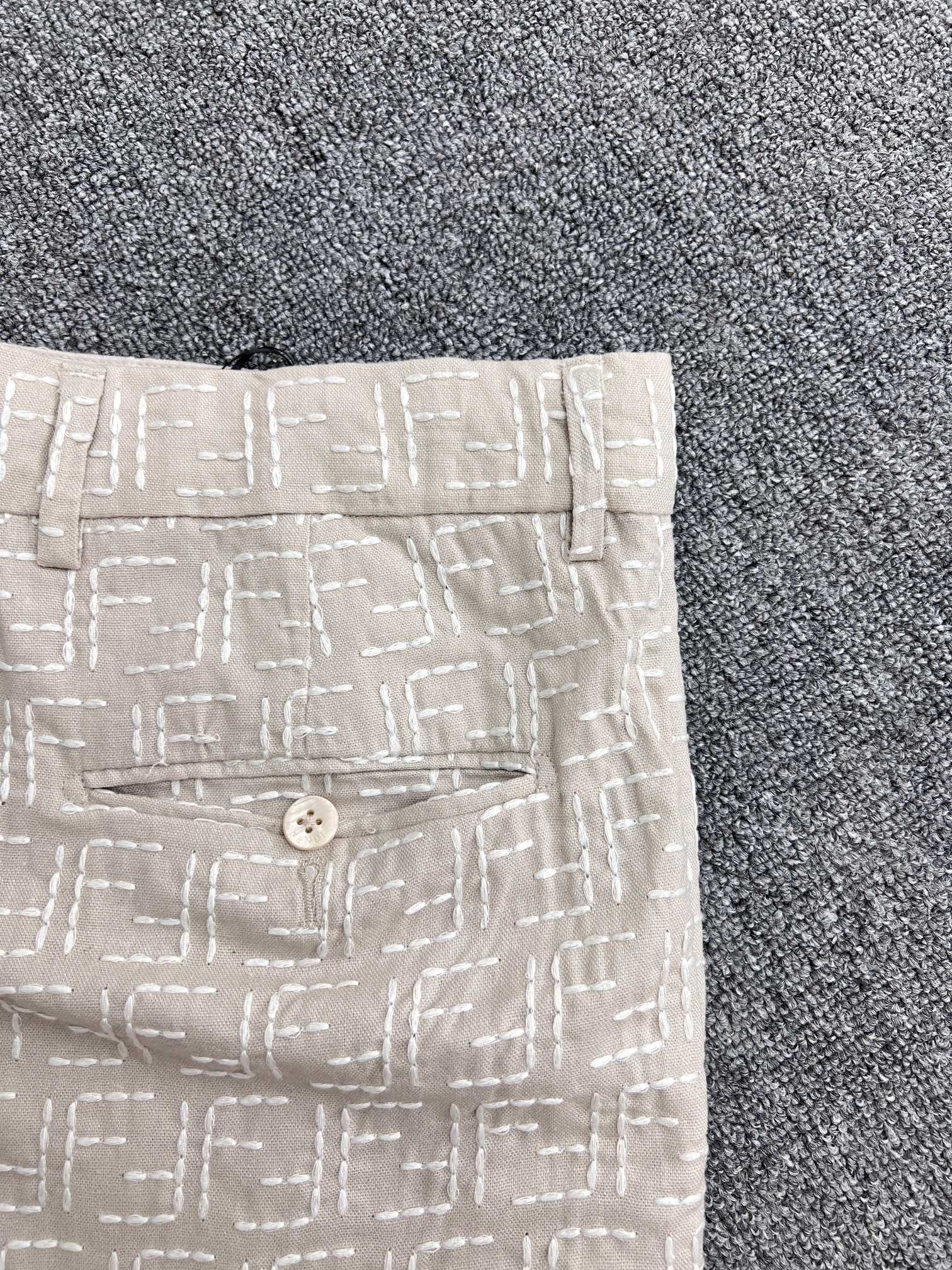 FENDI Bermudas Linen Beige（FB0821AU6YF0B9Y）