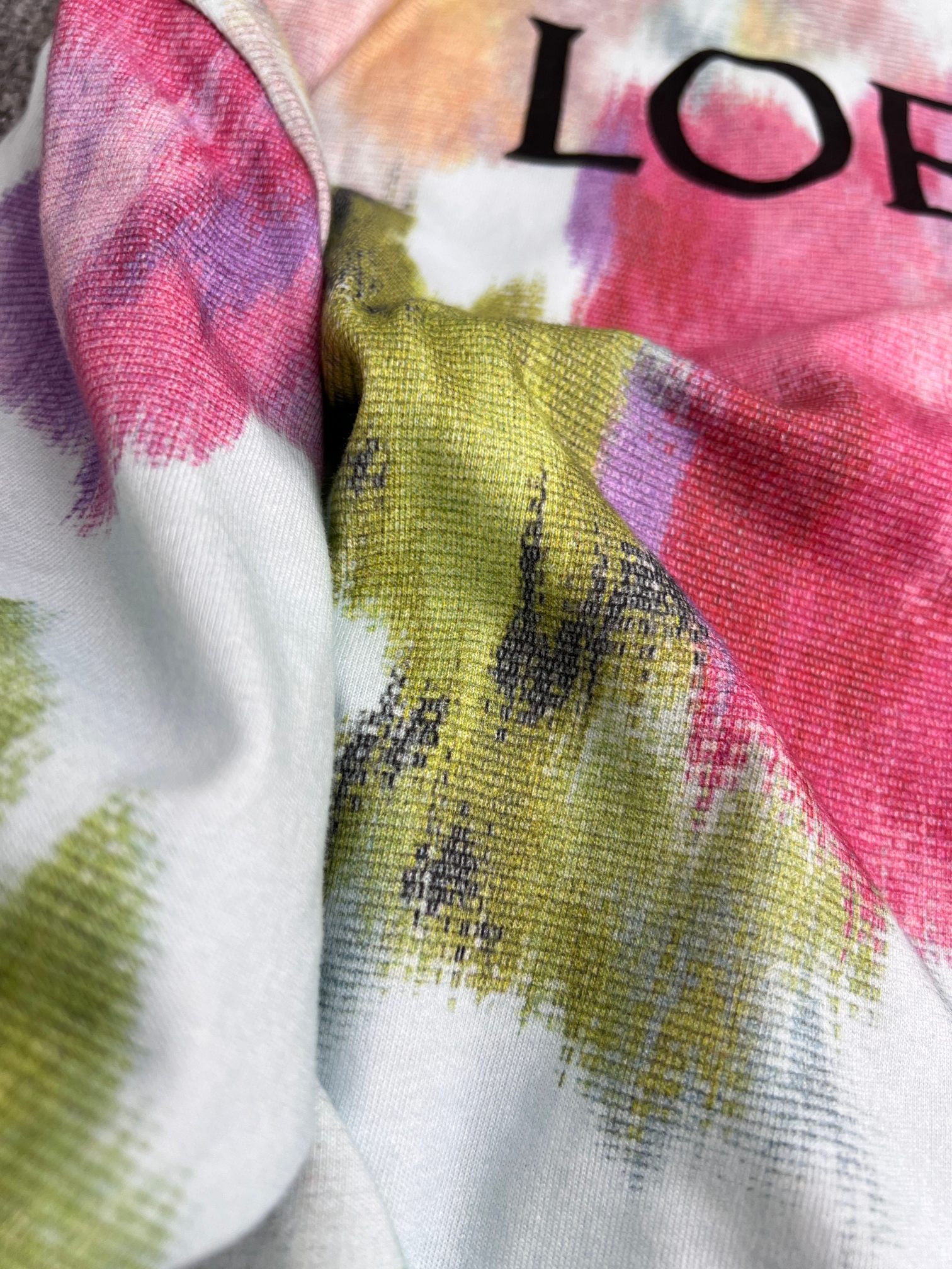 Loewe Loose Fit Floral Digital Print T-Shirt（H526Y22XCJ-5497）