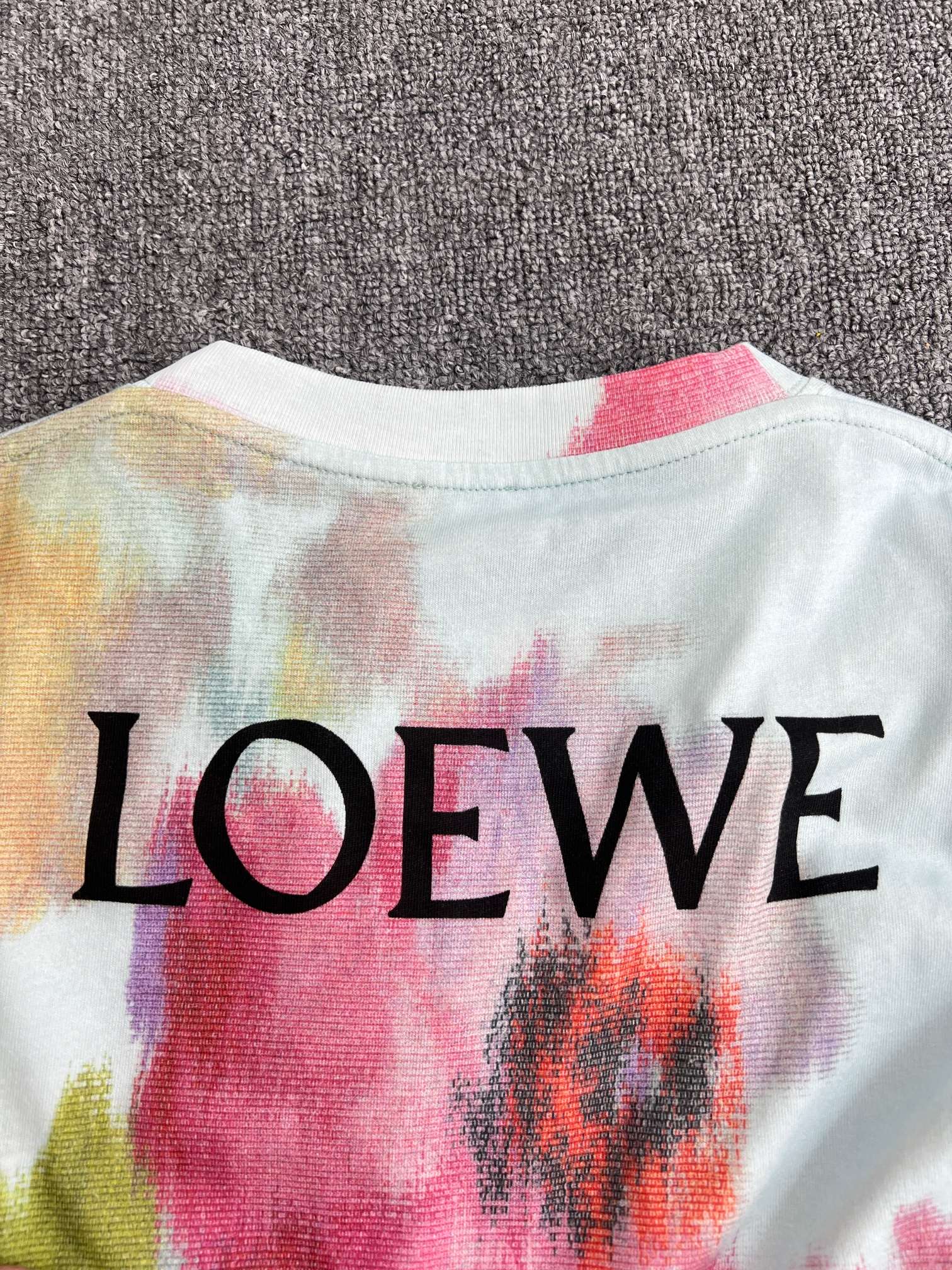 Loewe Loose Fit Floral Digital Print T-Shirt（H526Y22XCJ-5497）