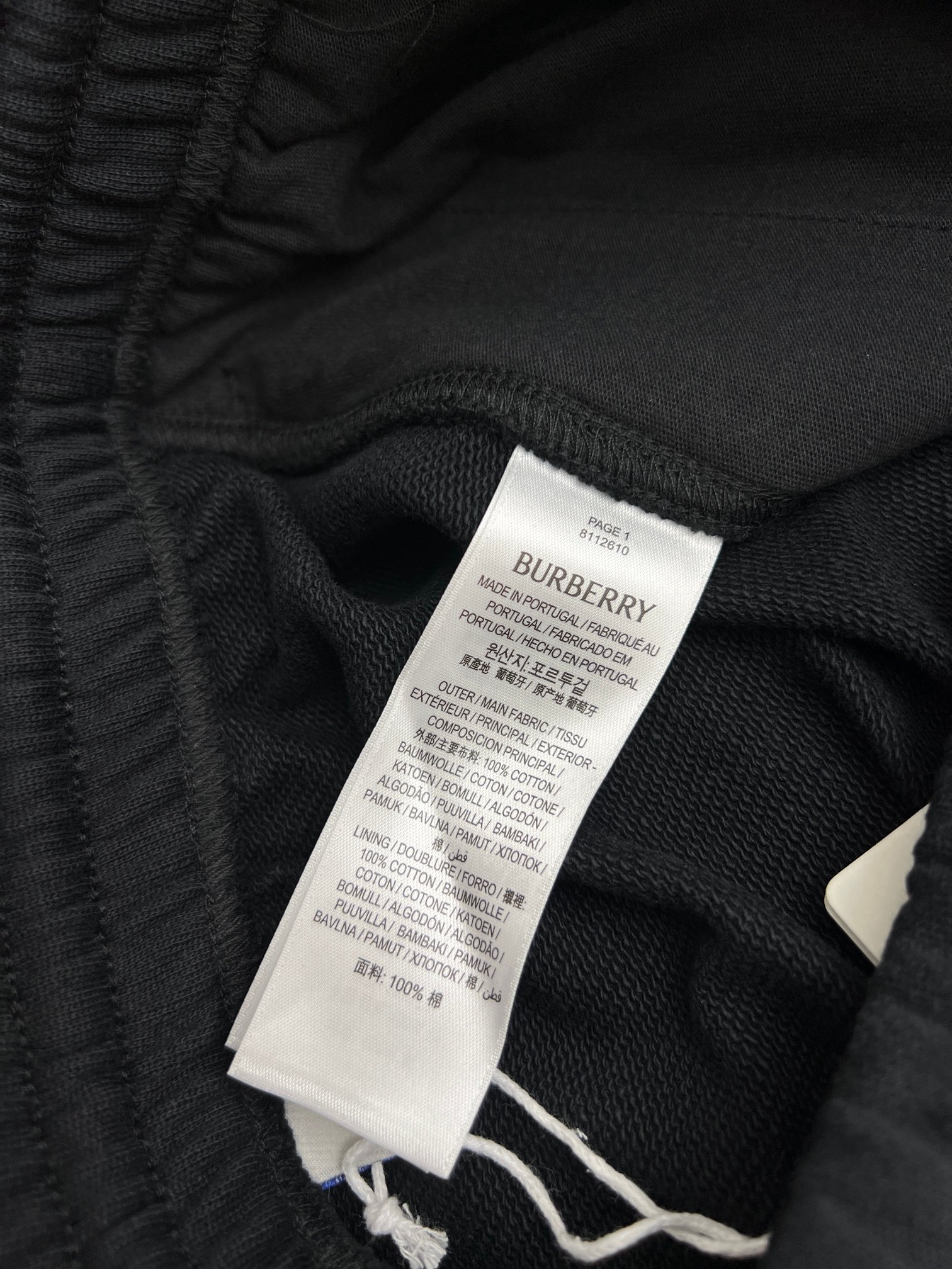 BURBERRY Knight's Seal Cotton Shorts（81104951）