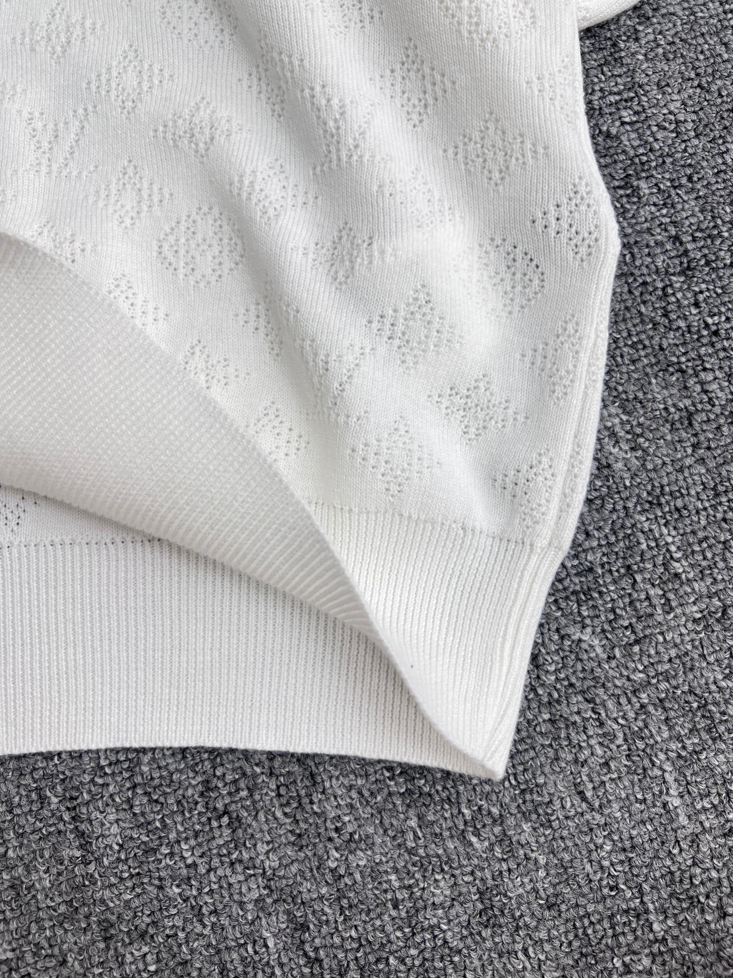 Louis Vuitton "Monogram Cotton Pullover" White DHL Direct（1AGJHC）
