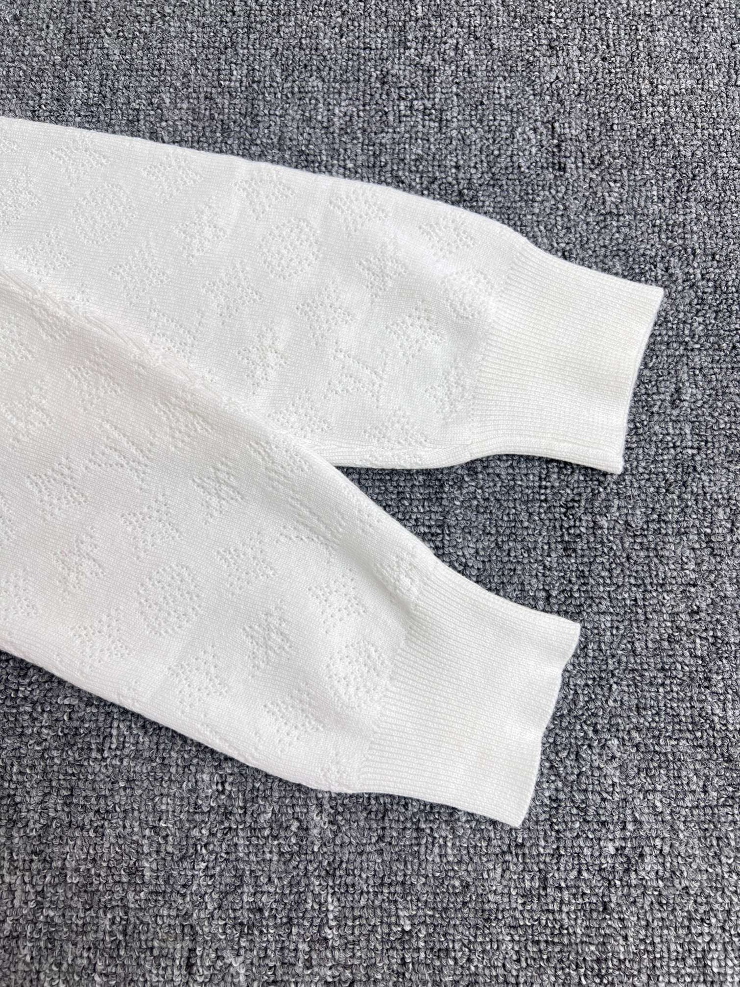 Louis Vuitton "Monogram Cotton Pullover" White DHL Direct（1AGJHC）