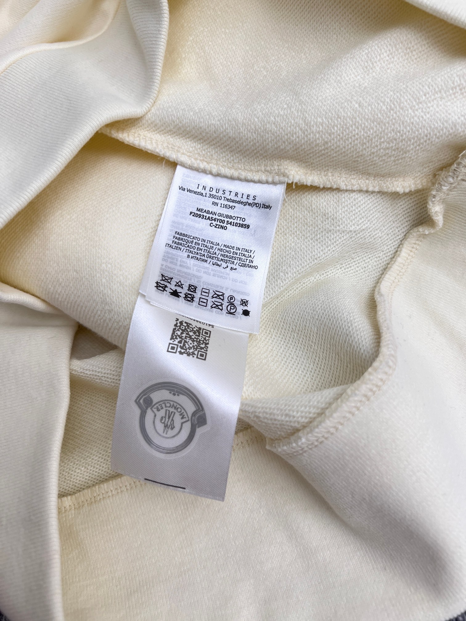 MONCLER embroidered logo cotton sweatshirt（K109U8G00004M5214999）