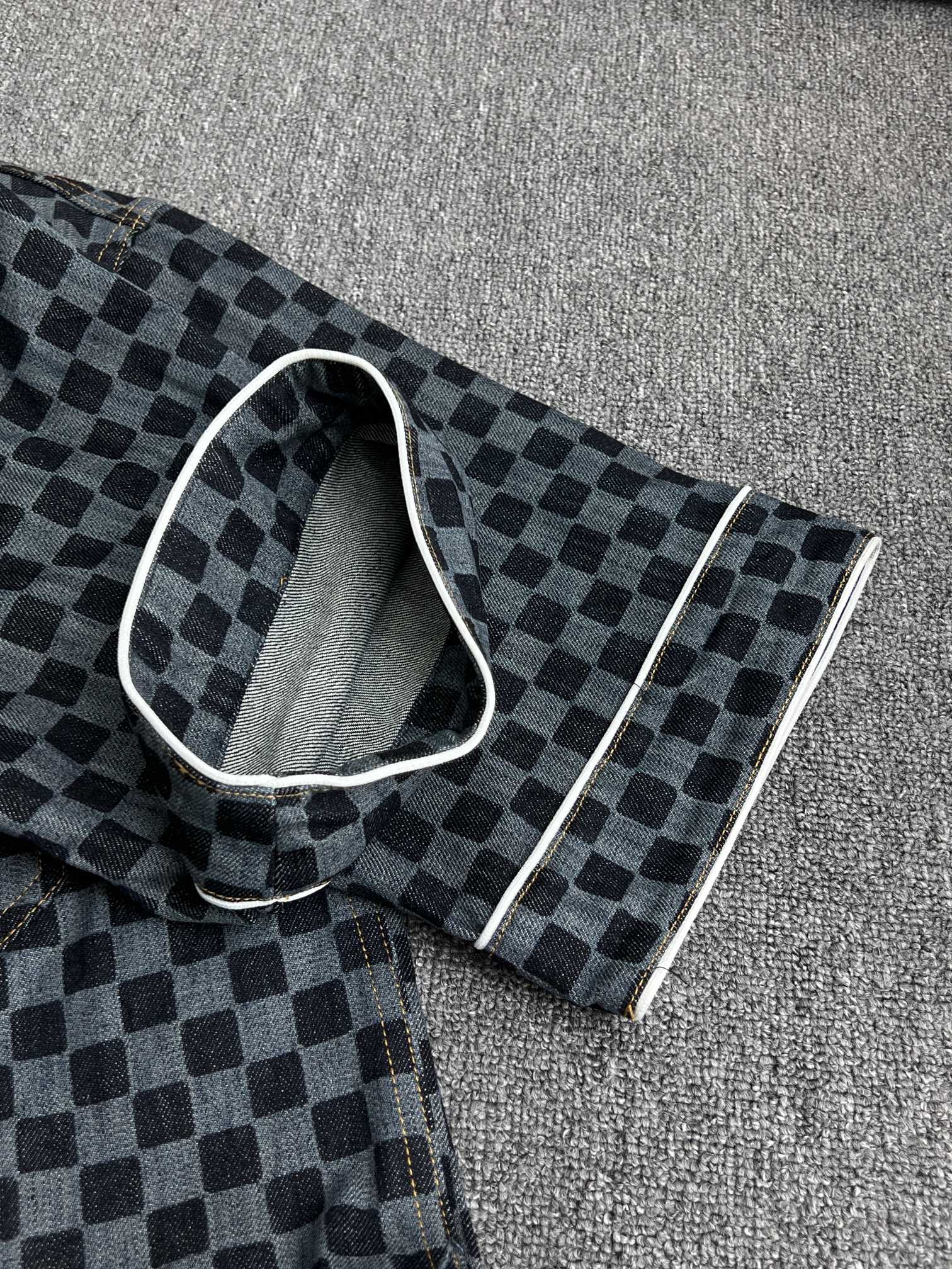 Louis Vuitton Damier Denim Baseball Shirt（1AIMJG）