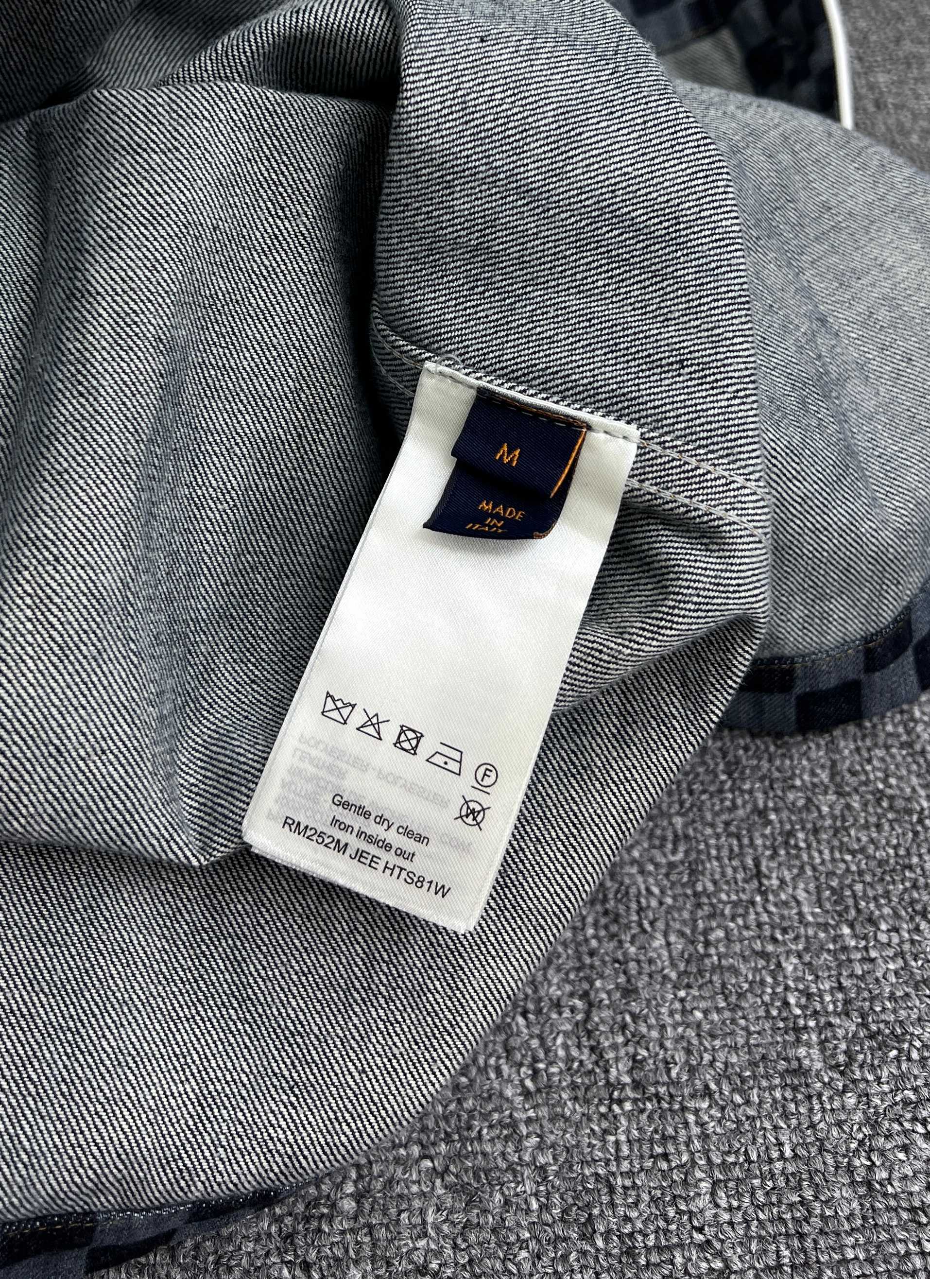 Louis Vuitton Damier Denim Baseball Shirt（1AIMJG）