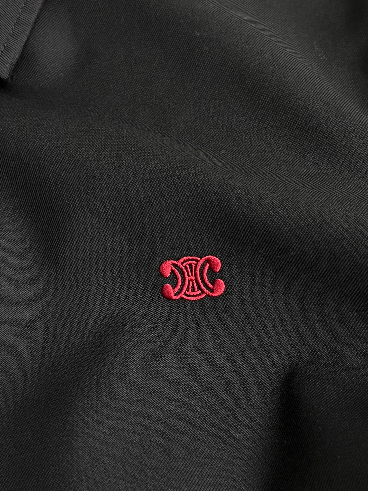 CELINE Blouson in Cotton and Wool Gabardine (RV0RV777S-07MR）