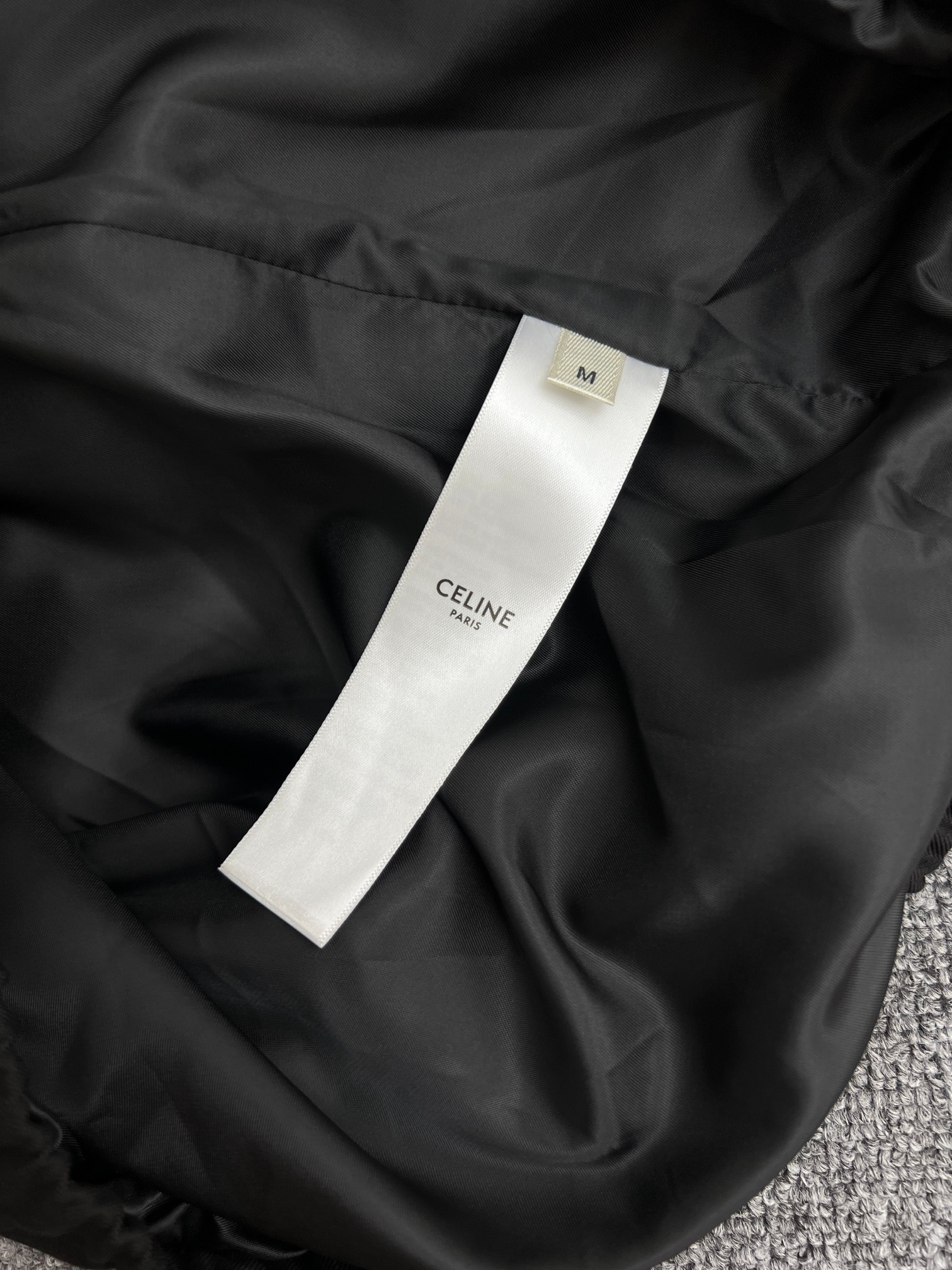 CELINE Blouson in Cotton and Wool Gabardine (RV0RV777S-07MR）