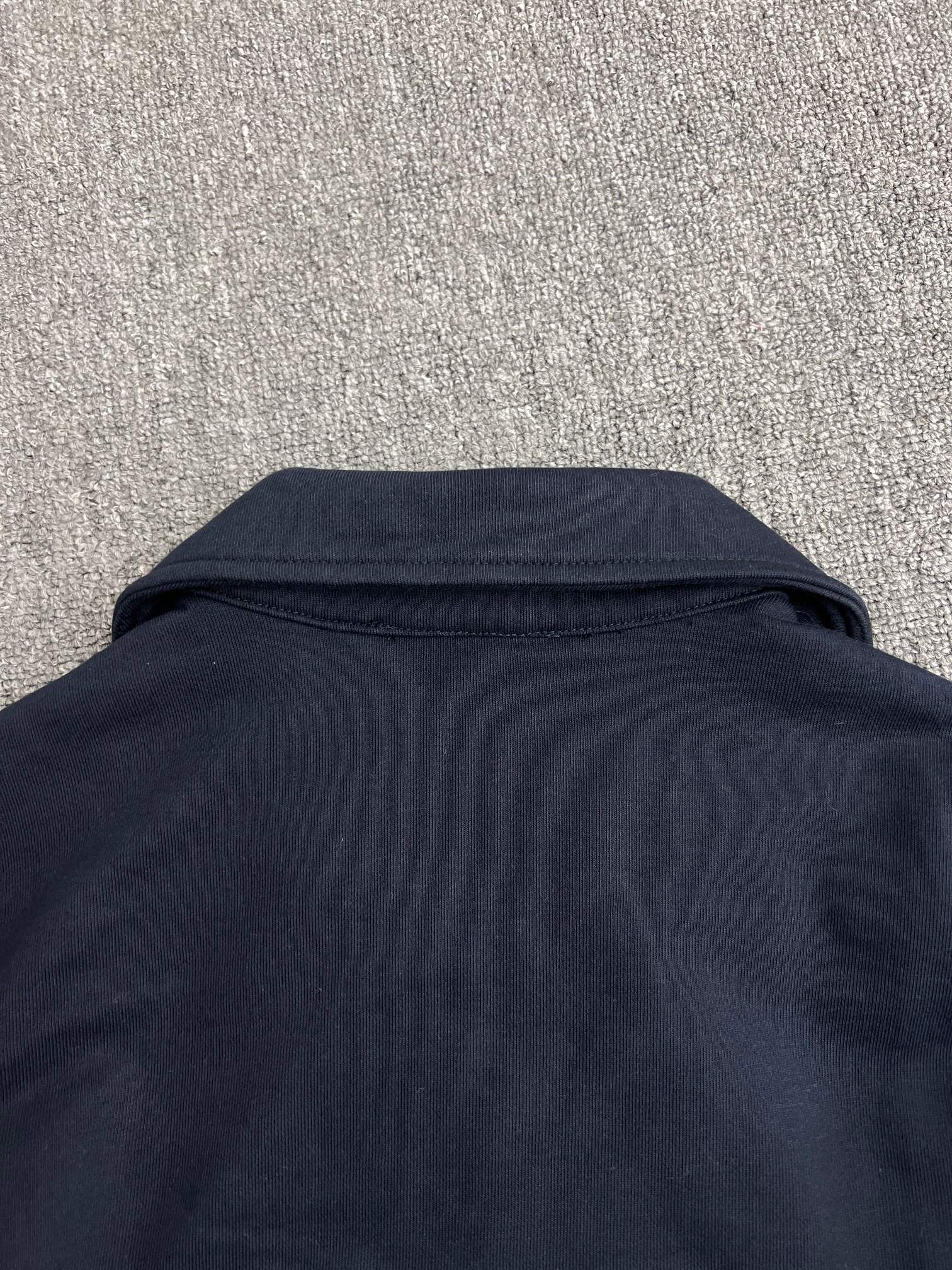 MIU MIU colorblock micro logo half-zip sweatshirt long sleeve blue-gray（MJL090-17H4-F005R-S-OOO）