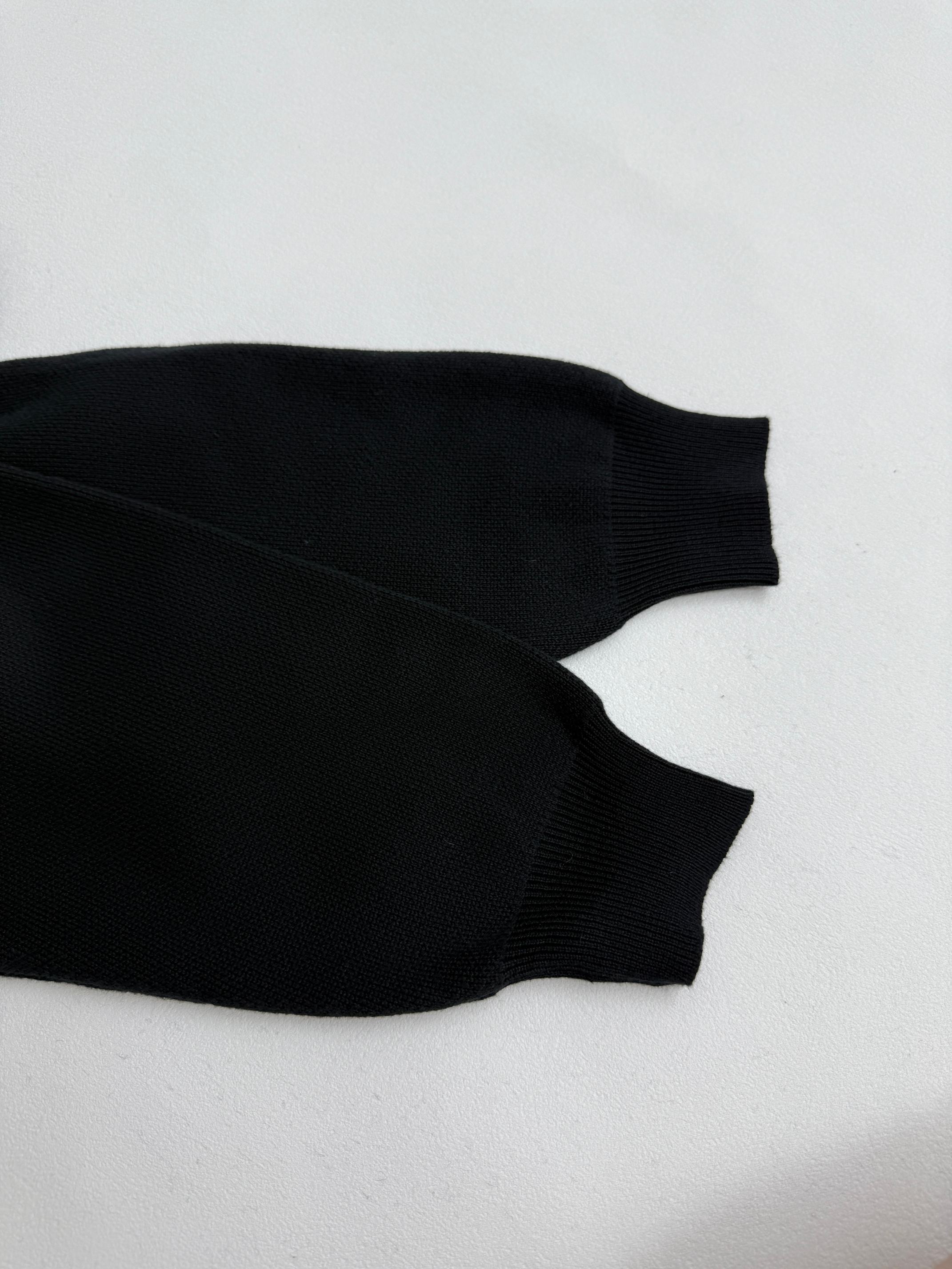 LOEWE Men's Black Anagram Pocket Knit Sweater (H526Y14KDM-1100）