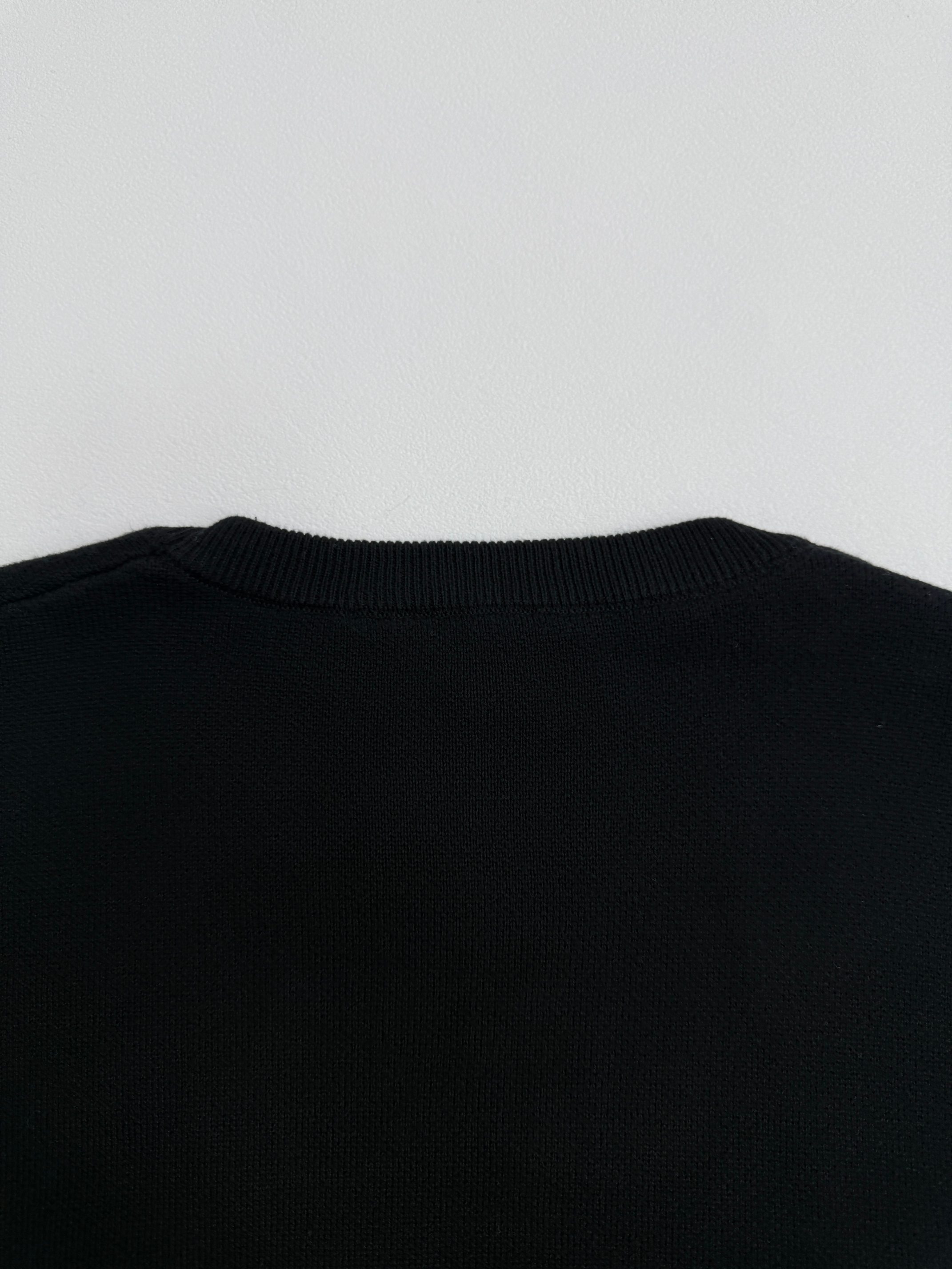 LOEWE Men's Black Anagram Pocket Knit Sweater (H526Y14KDM-1100）
