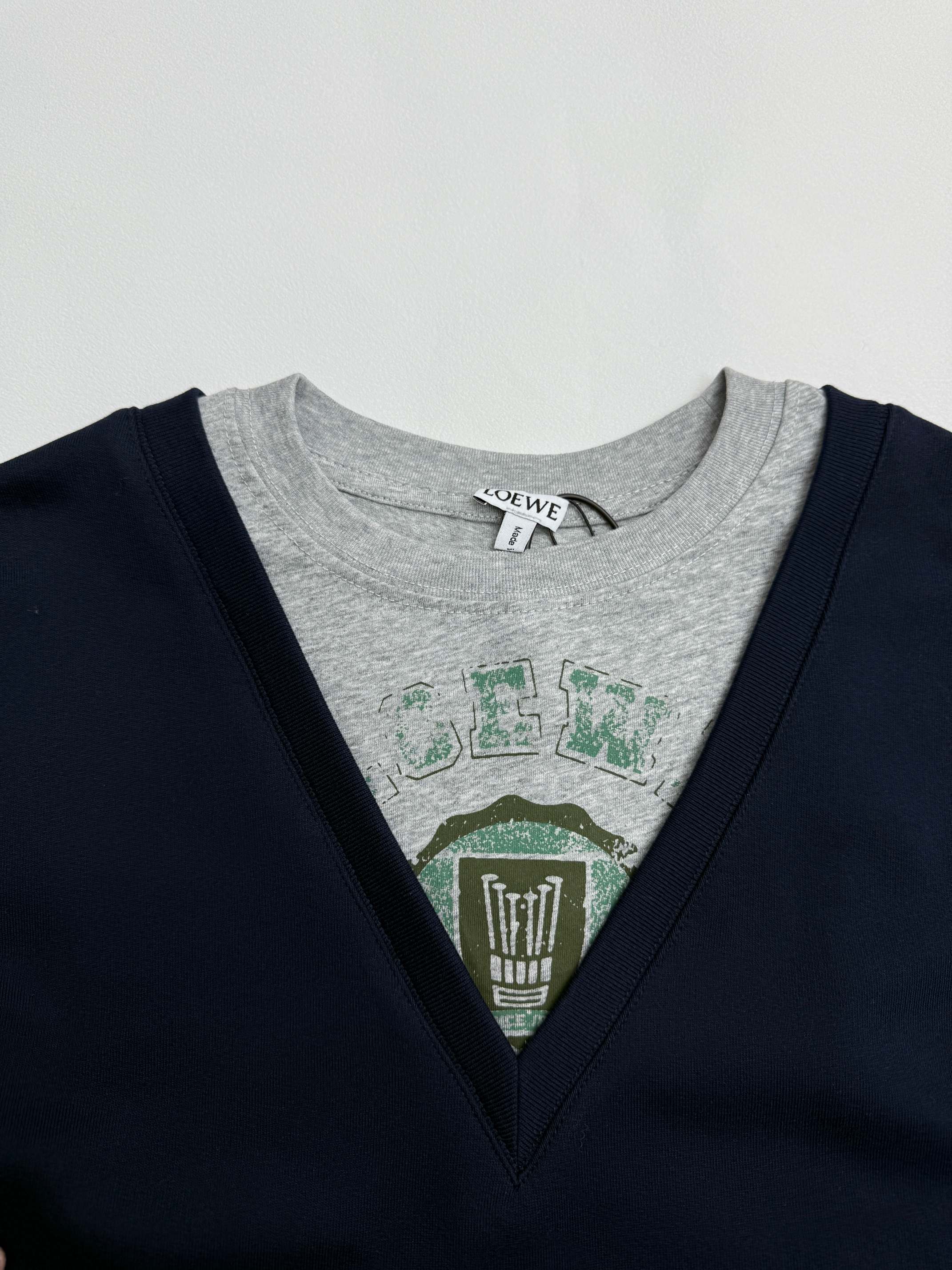 Loewe cotton sweatshirt grey (H526Y24X69-1440）