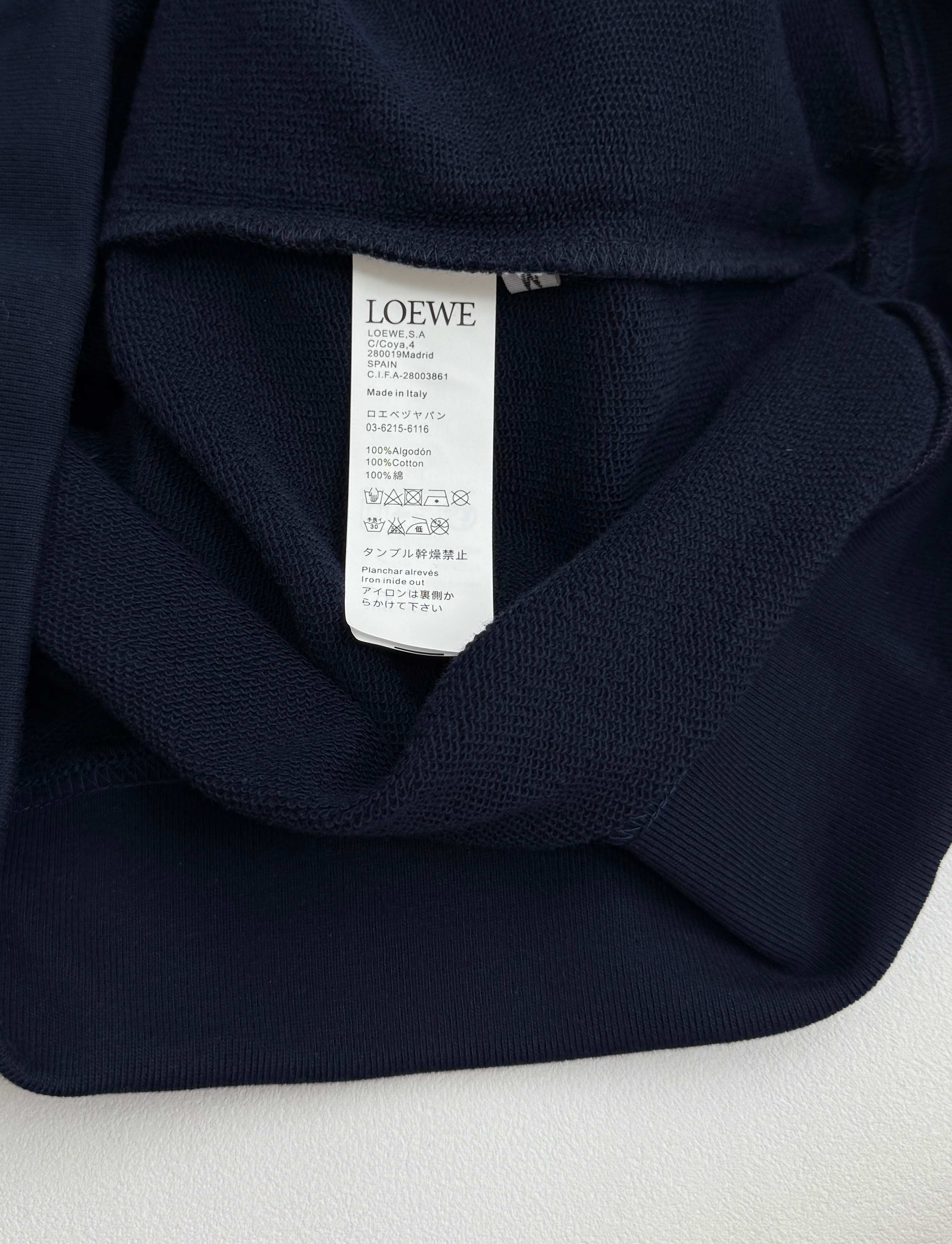 Loewe cotton sweatshirt grey (H526Y24X69-1440）