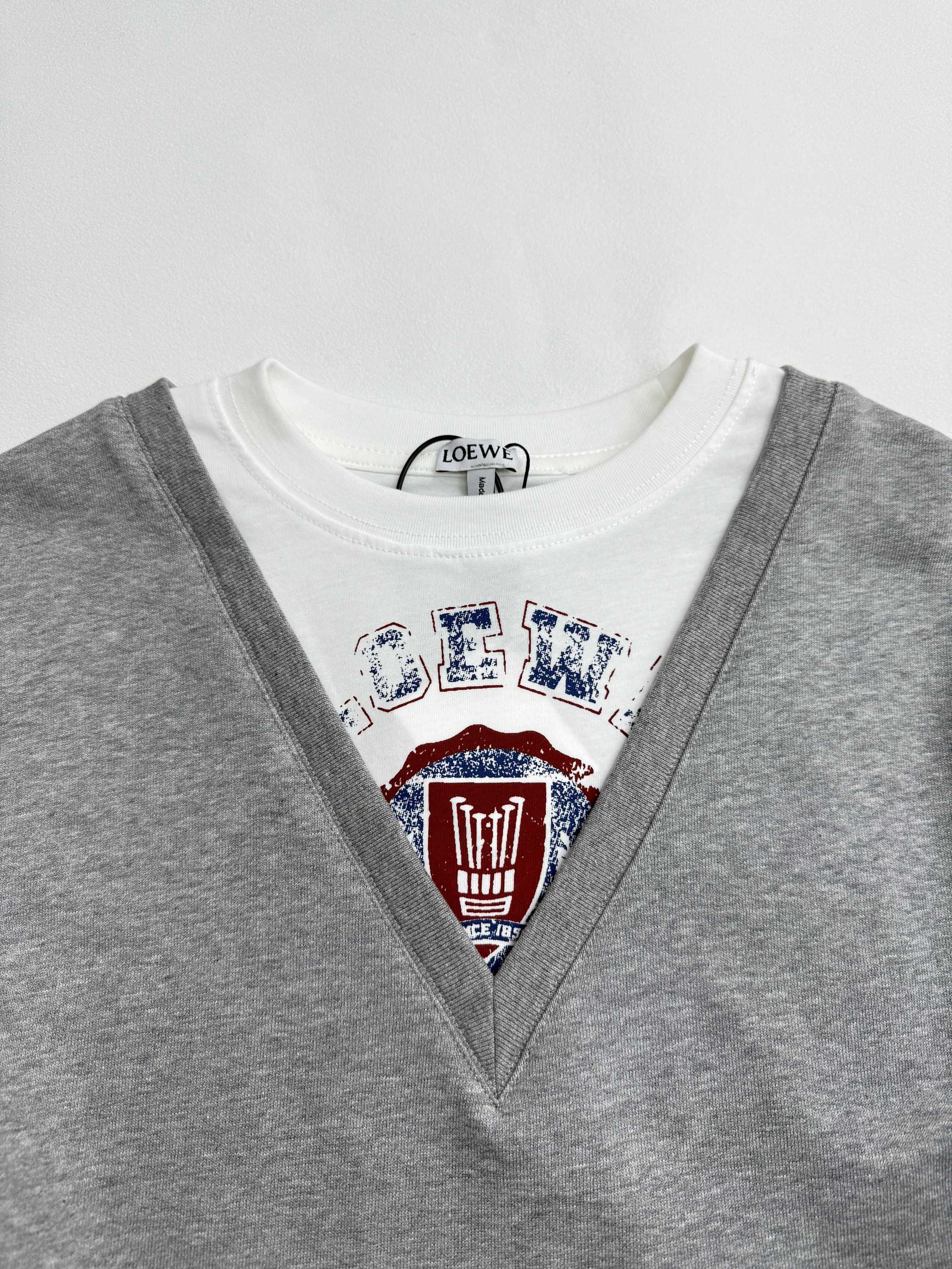 Loewe cotton sweatshirt grey (H526Y24X69-1440）