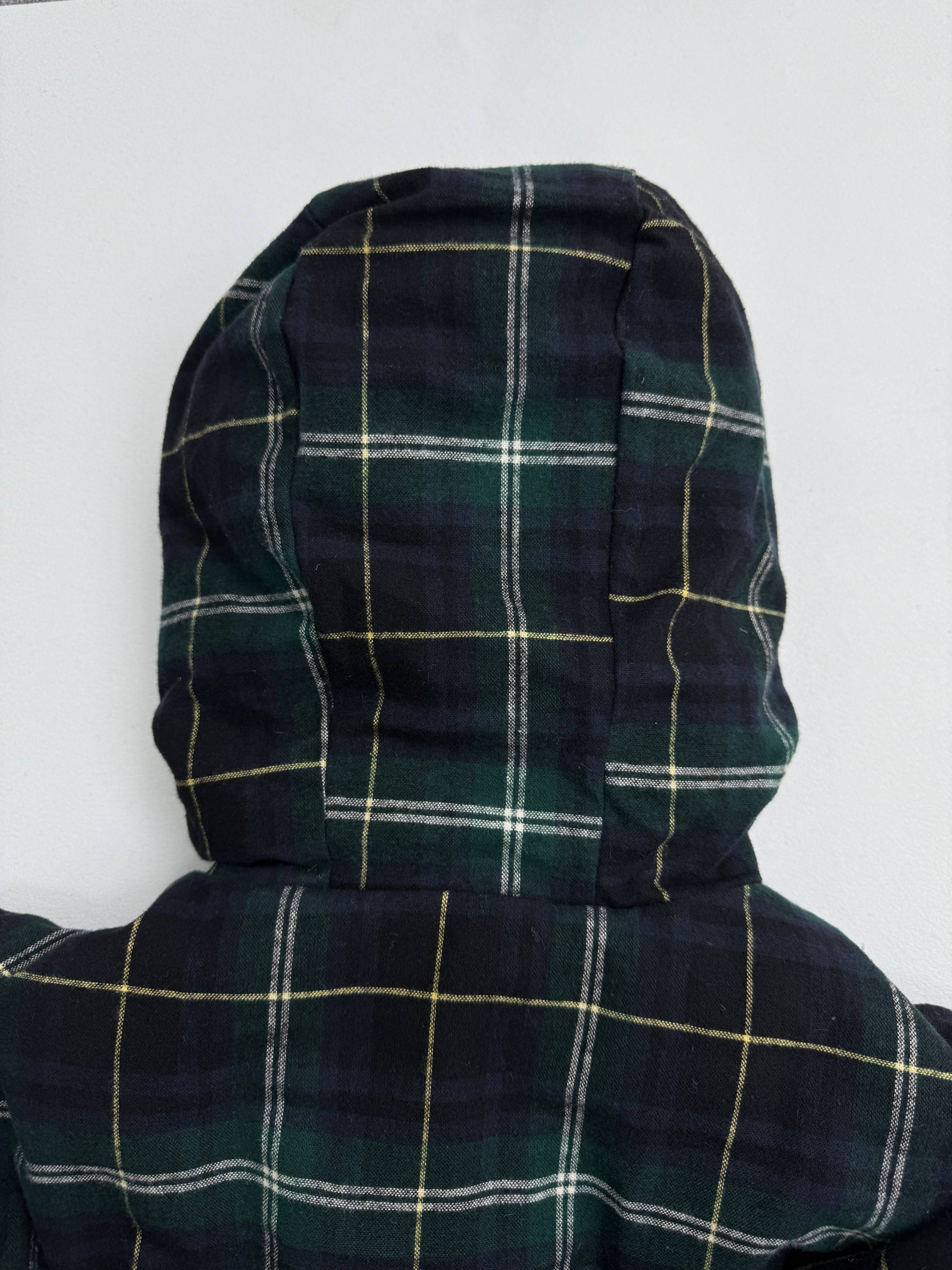 MIU MIU Checkered Logo Patch Zip-Up Hooded Jacket（ML1011-16DN-F0008-S-OOO）