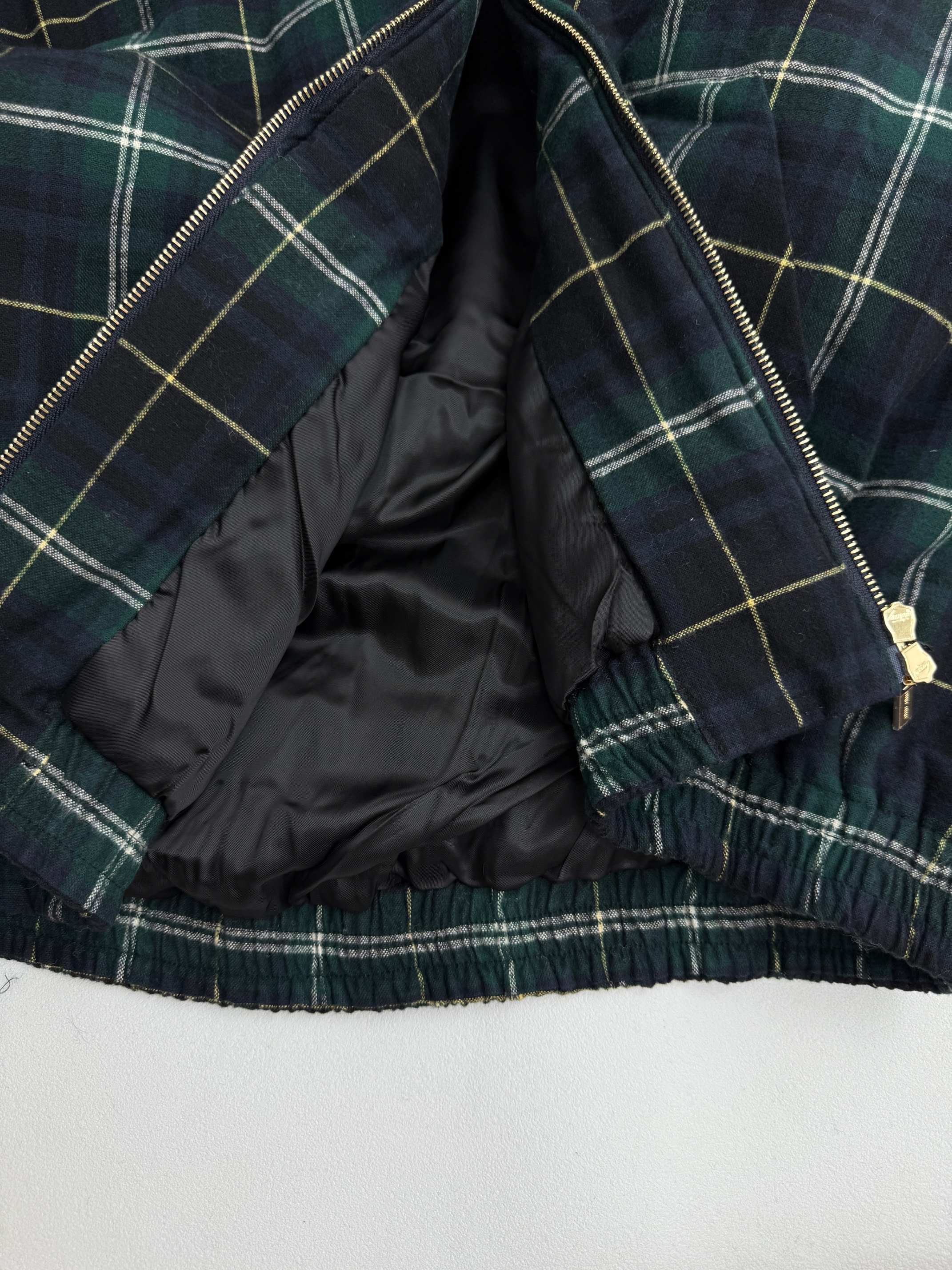 MIU MIU Checkered Logo Patch Zip-Up Hooded Jacket（ML1011-16DN-F0008-S-OOO）