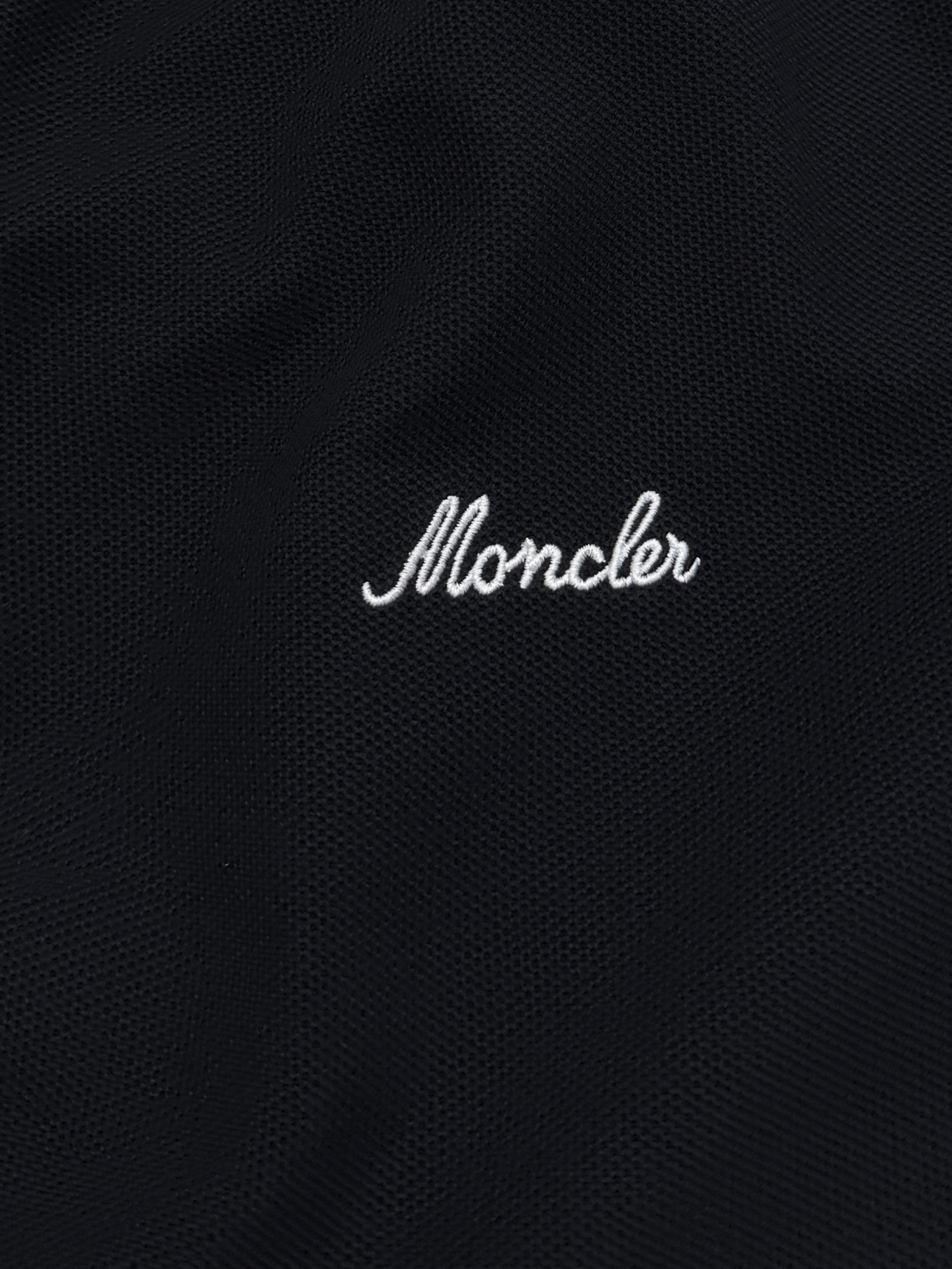 MONCLER Men's Embroidered Logo Cotton Piqué Polo Shirt（L10918A0000389A16999）