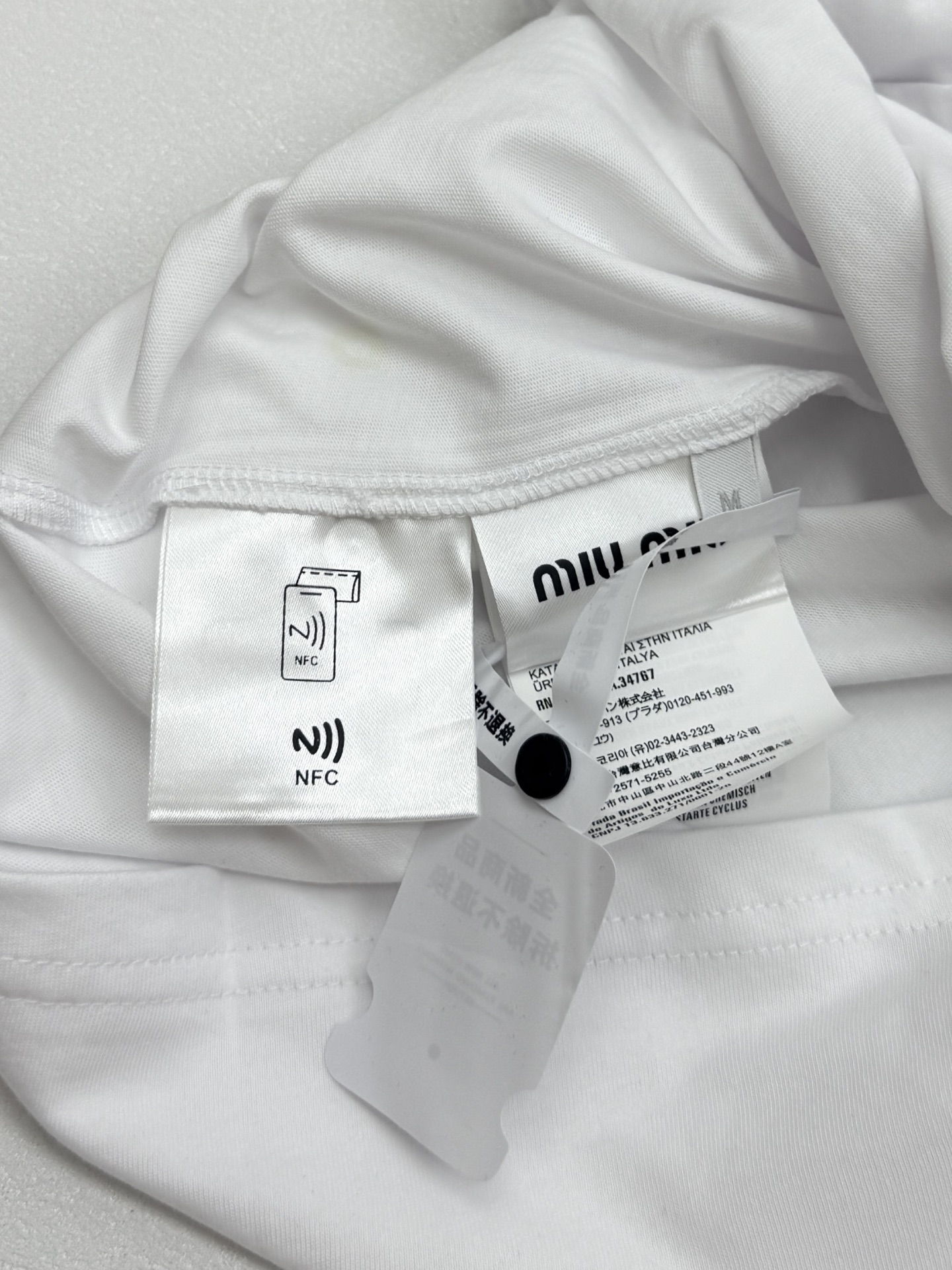 Miu Miu T-Shirt With Logo（MJN545-146Z-F0UB0）