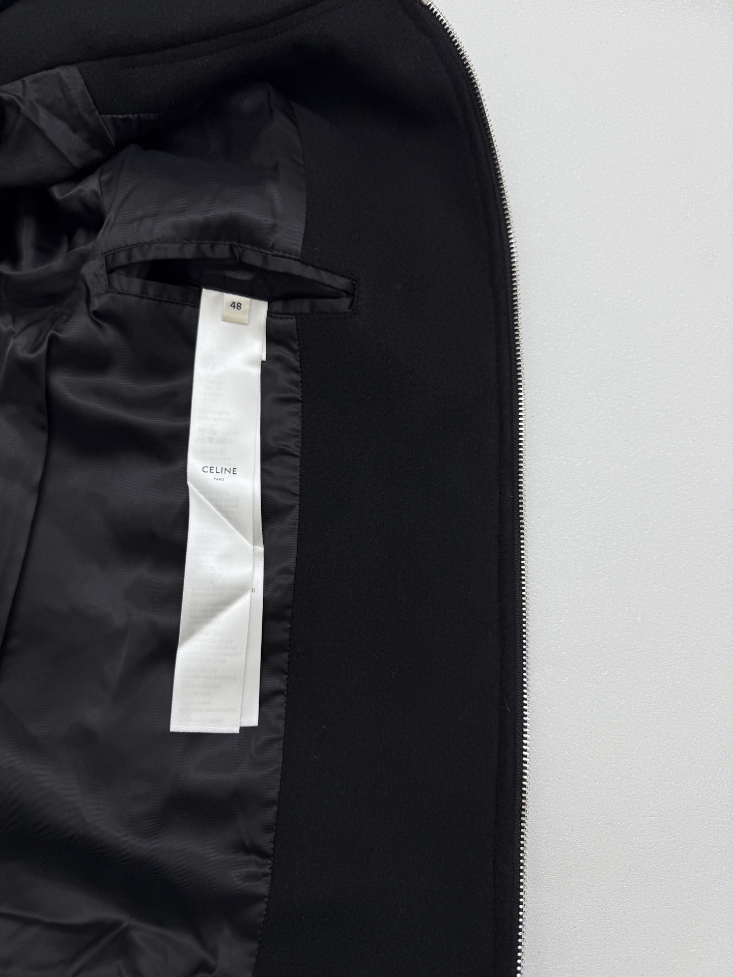 CELINE teddy jacket in double-faced wool (RV1411025-38NO）