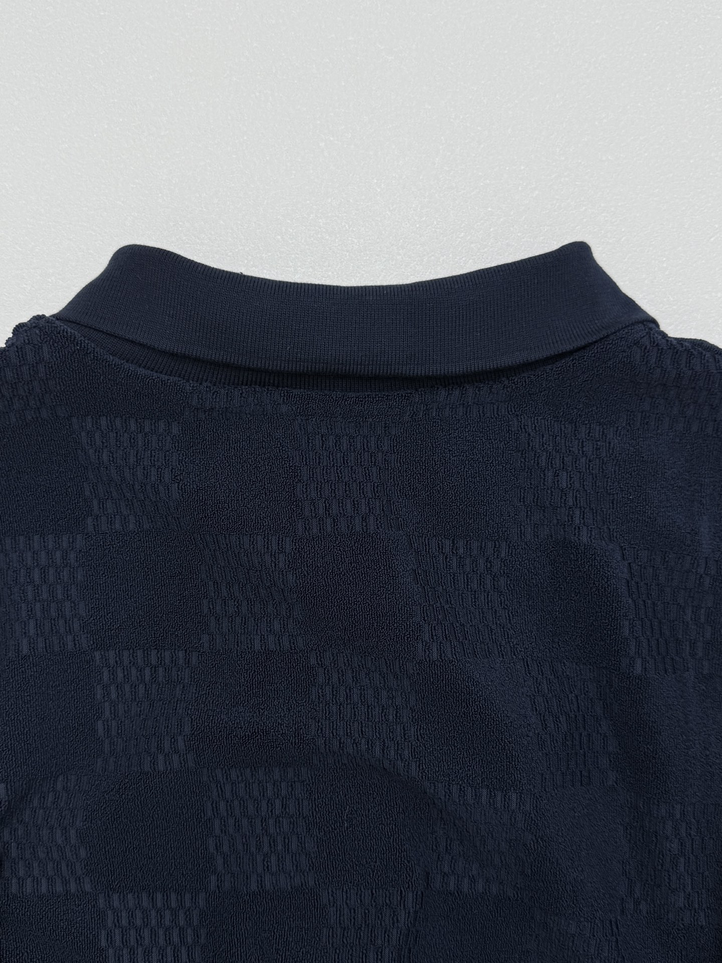 LOUIS VUITTON Damier French Terry Short-Sleeved Cotton-Blend Shirt（1AGK52）