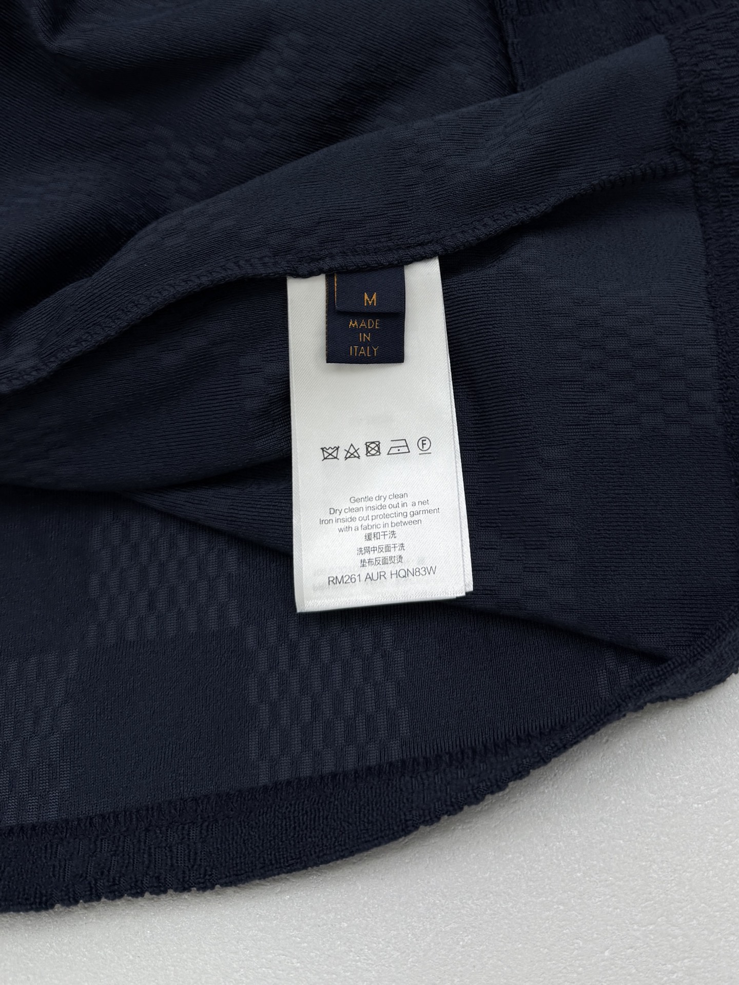 LOUIS VUITTON Damier French Terry Short-Sleeved Cotton-Blend Shirt（1AGK52）