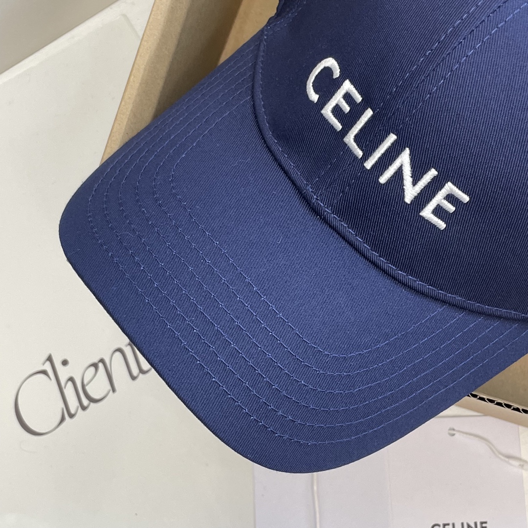 CELINE BASEBALL CAP IN COTTON（2AUA1242N.38NO）