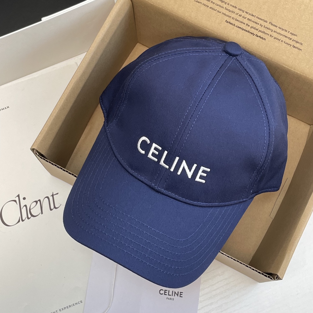 CELINE BASEBALL CAP IN COTTON（2AUA1242N.38NO）