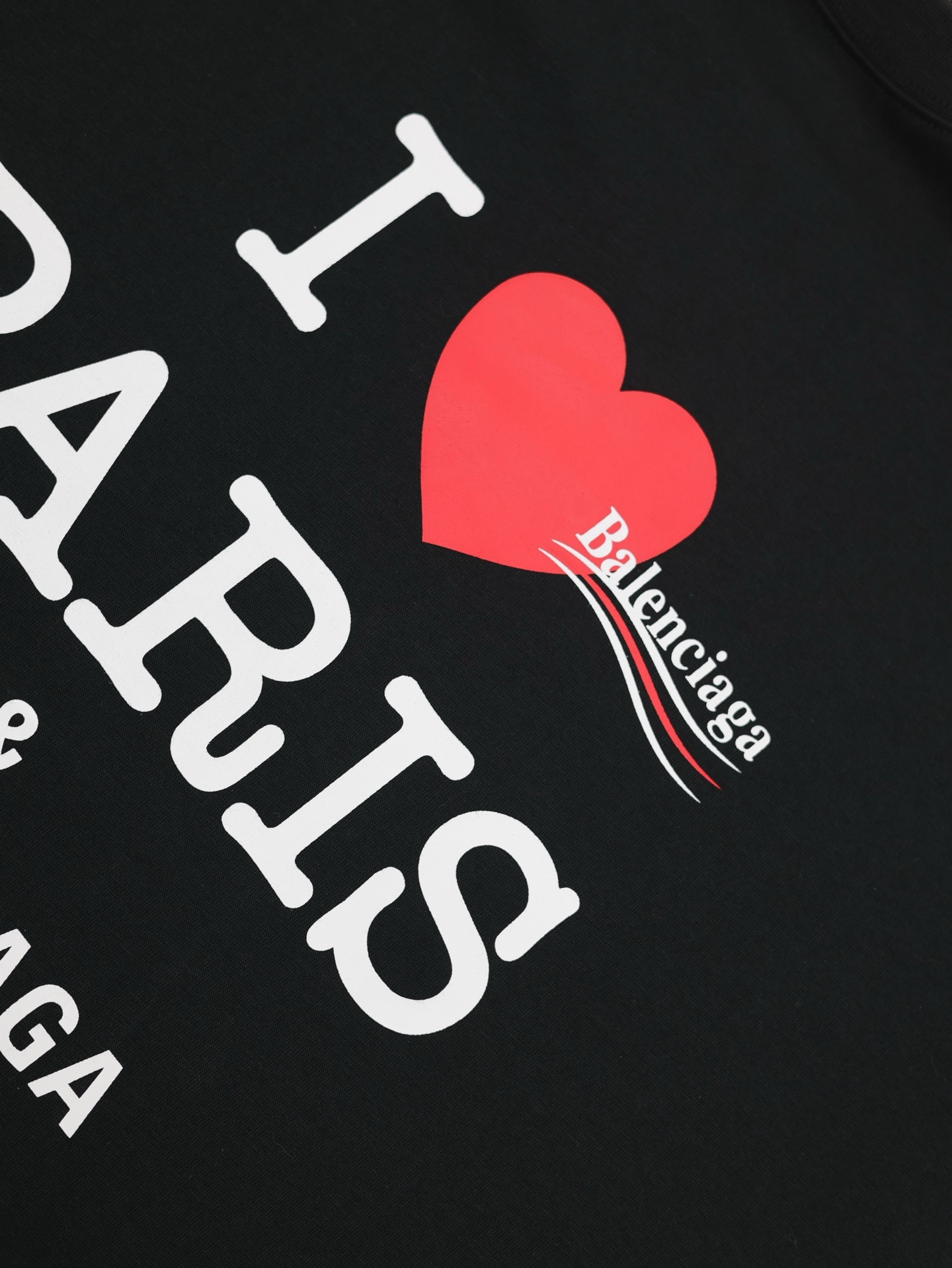 Balenciaga Overlayer Political Campaign T-shirt Large Fit in White/black（620969TSVY79040）