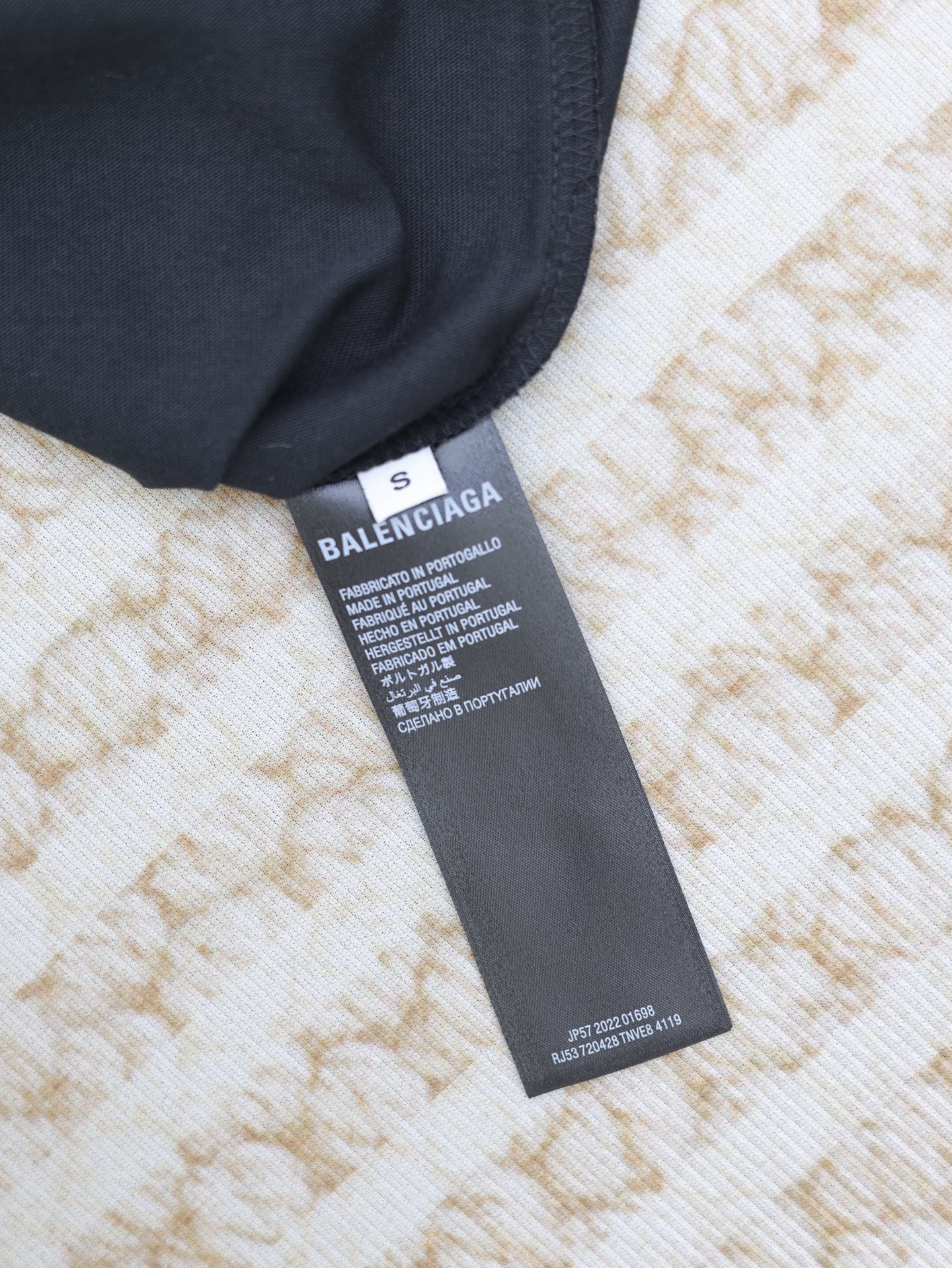 Balenciaga Overlayer Political Campaign T-shirt Large Fit in White/black（620969TSVY79040）